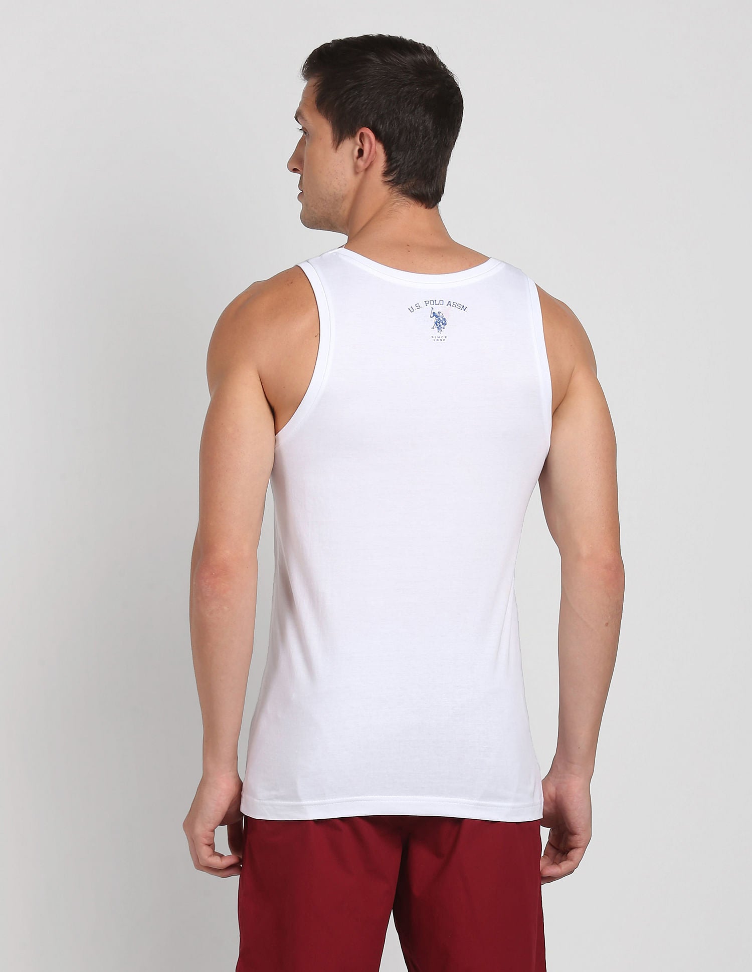 Cotton Comfort Fit I617 Vest - Pack Of 1 White - U.S. POLO ASSN. | Large