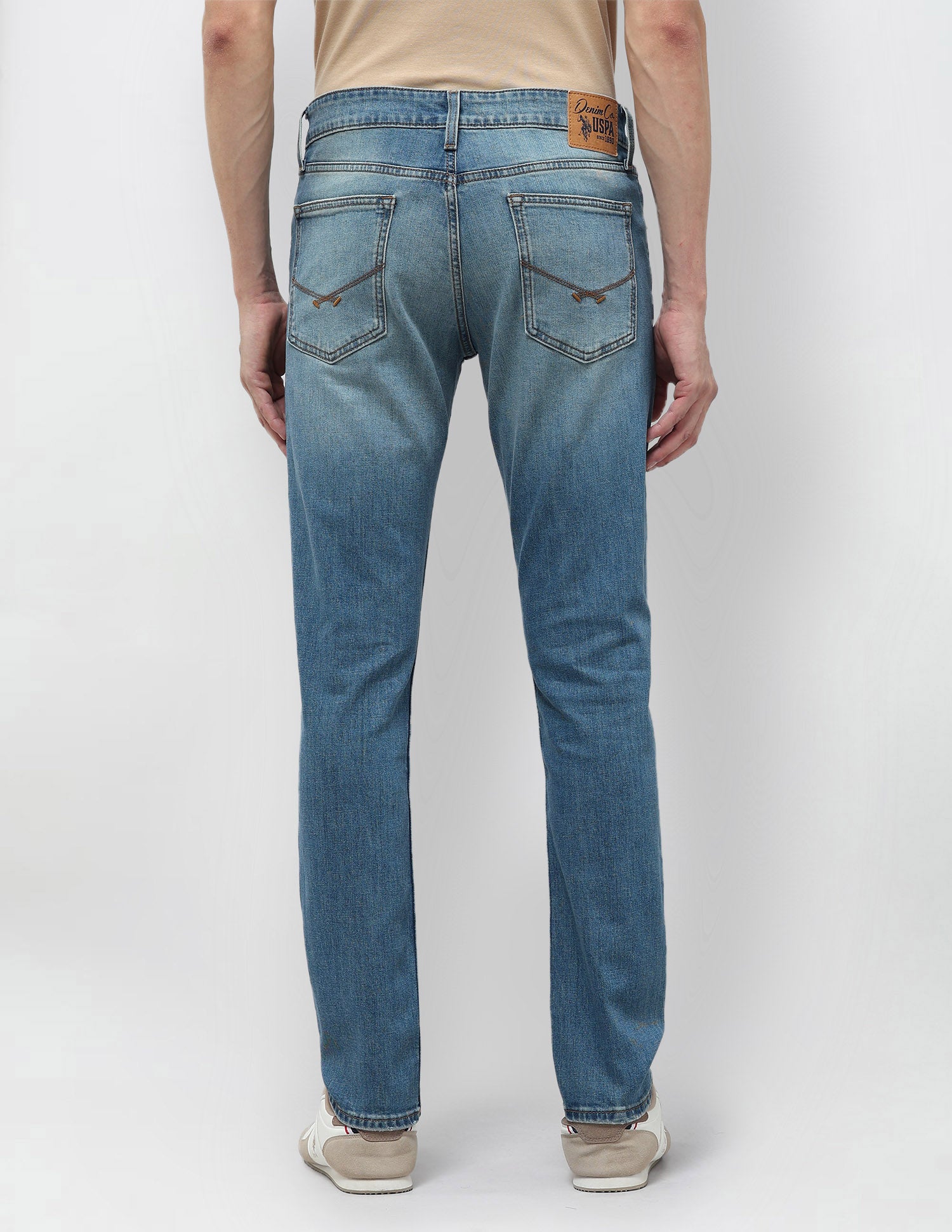 Brandon Slim-Tapered Fit Blue Jeans Blue - U.S. POLO ASSN. | Large