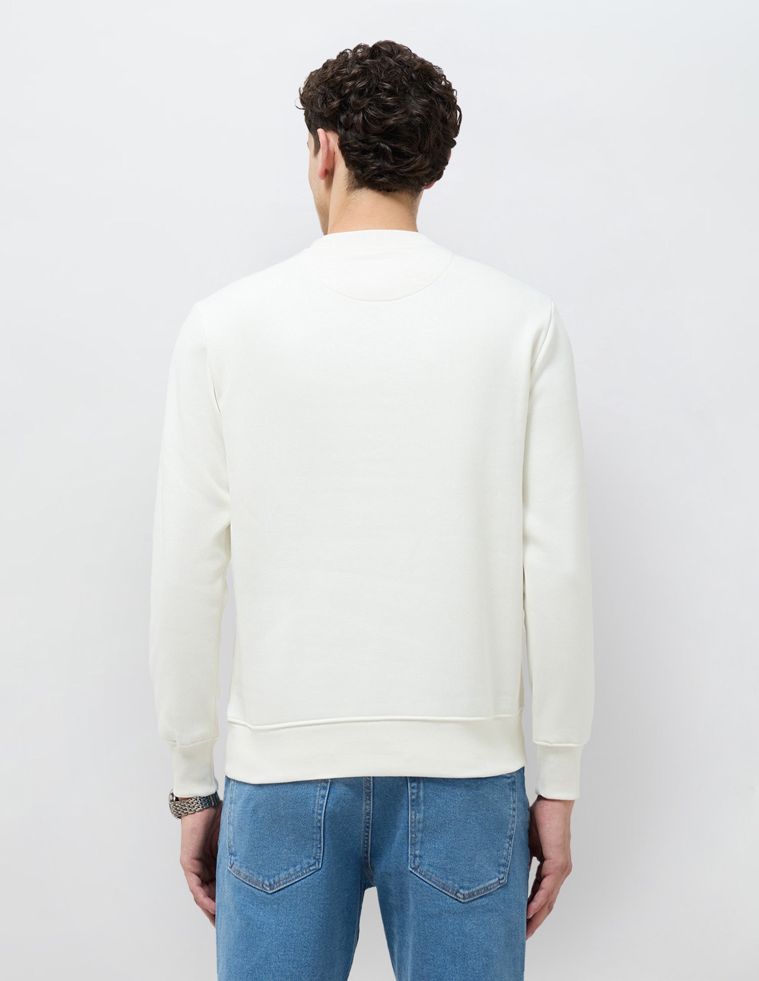 Graphic Brand Printed Sweatshirt Ecru - U.S. POLO ASSN. | Large