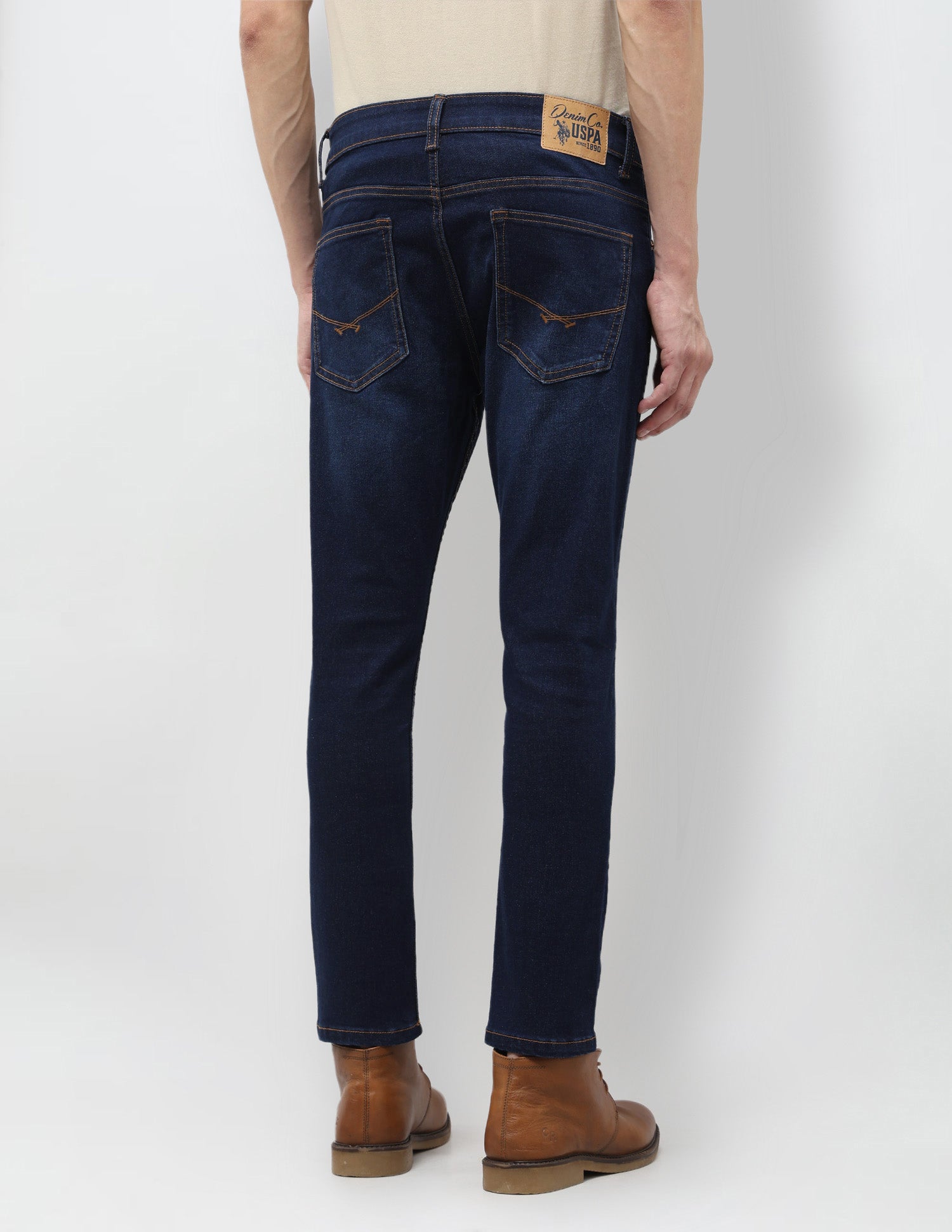 Henry Tapered Fit Blue Jeans Dark Indigo - U.S. Polo Assn. India | Large