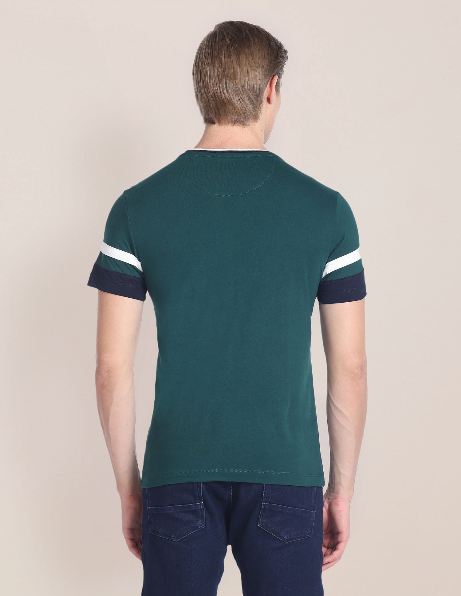 Embroidered Slim Fit T-Shirt Dark Olive - U.S. POLO ASSN. | Large