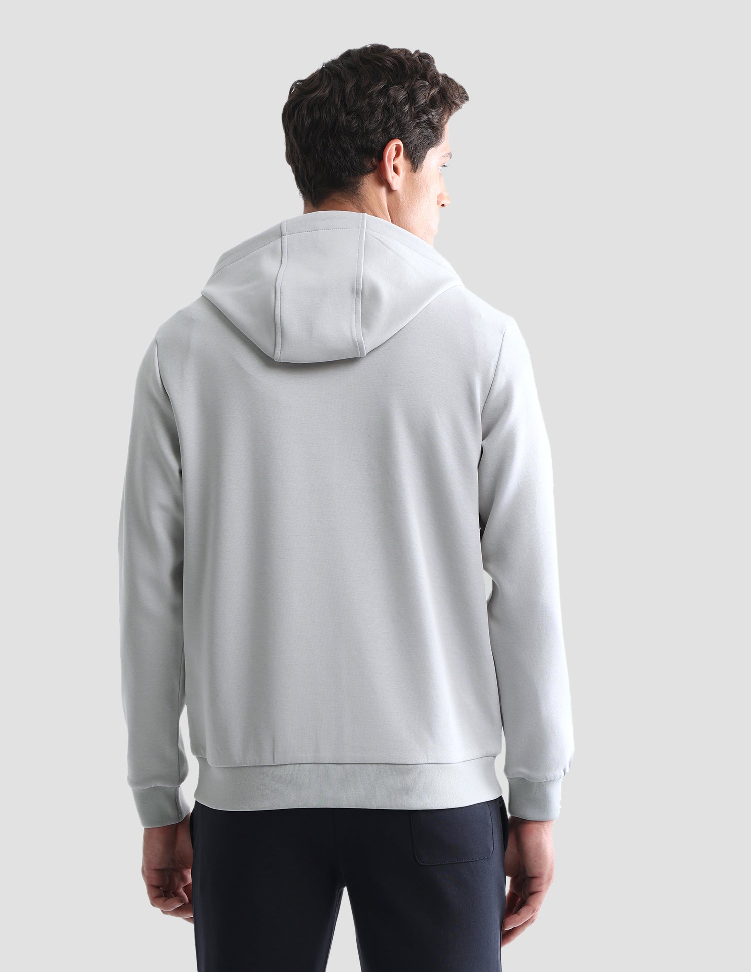 Solid Regular Fit Active Sweatshirt Grey - U.S. Polo Assn. India | Large