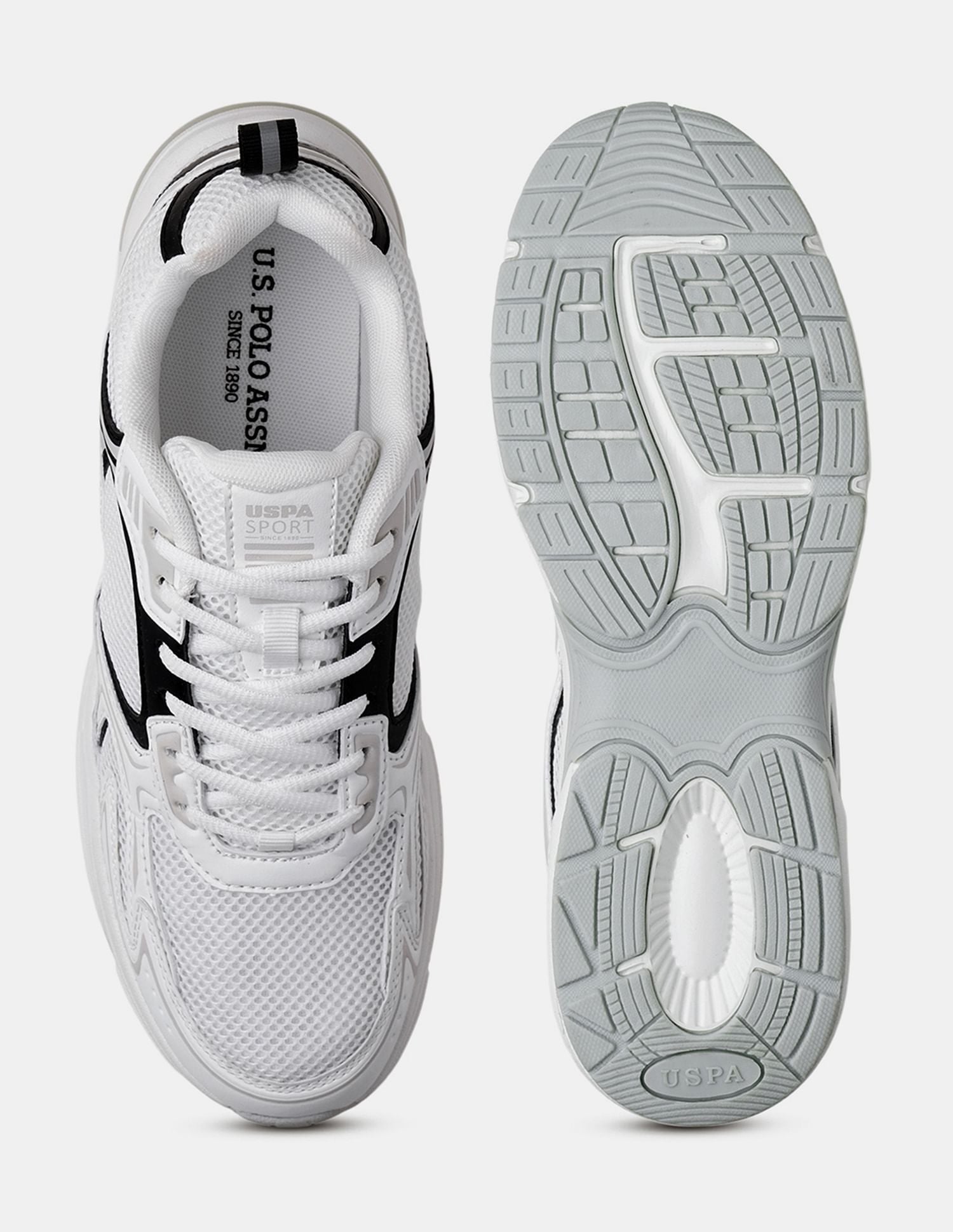 Men Santiago Colour Blocked Sneakers White - U.S. POLO ASSN. | Large