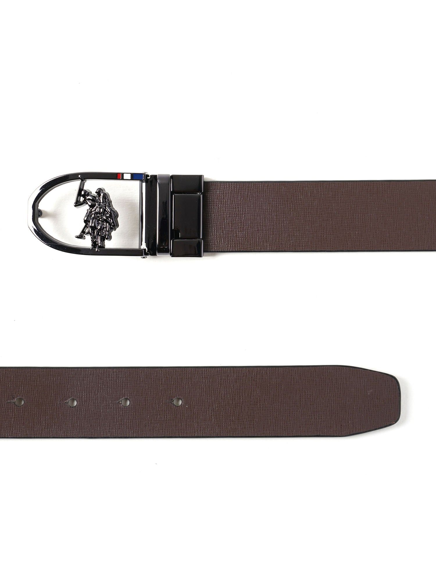 Men Leather Reversible Belt Brown and Black - U.S. POLO ASSN. | Large
