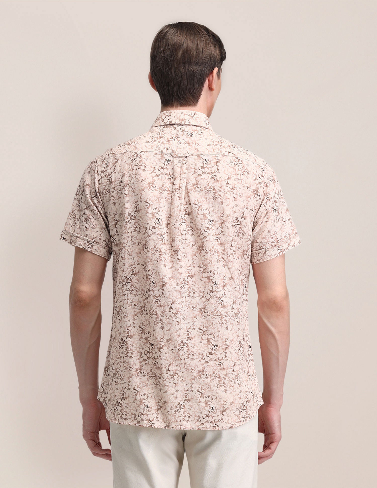Tailored Fit Printed Shirt Pink - U.S. Polo Assn. India | Large