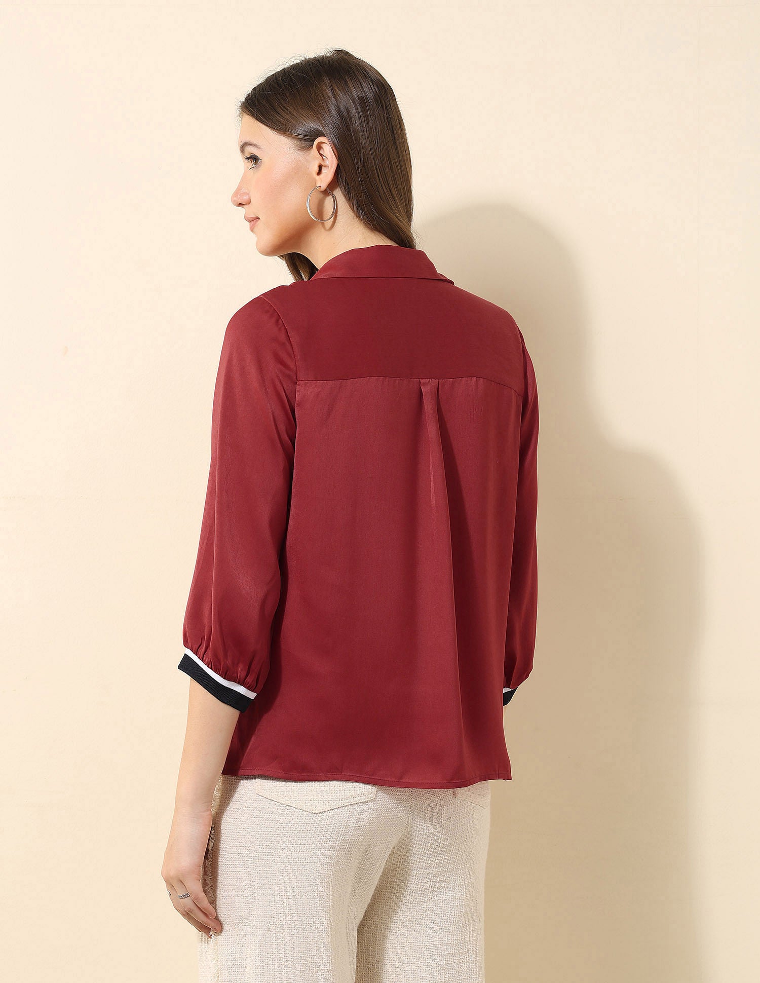 Satin Solid Shirt Red - U.S. POLO ASSN. | Large