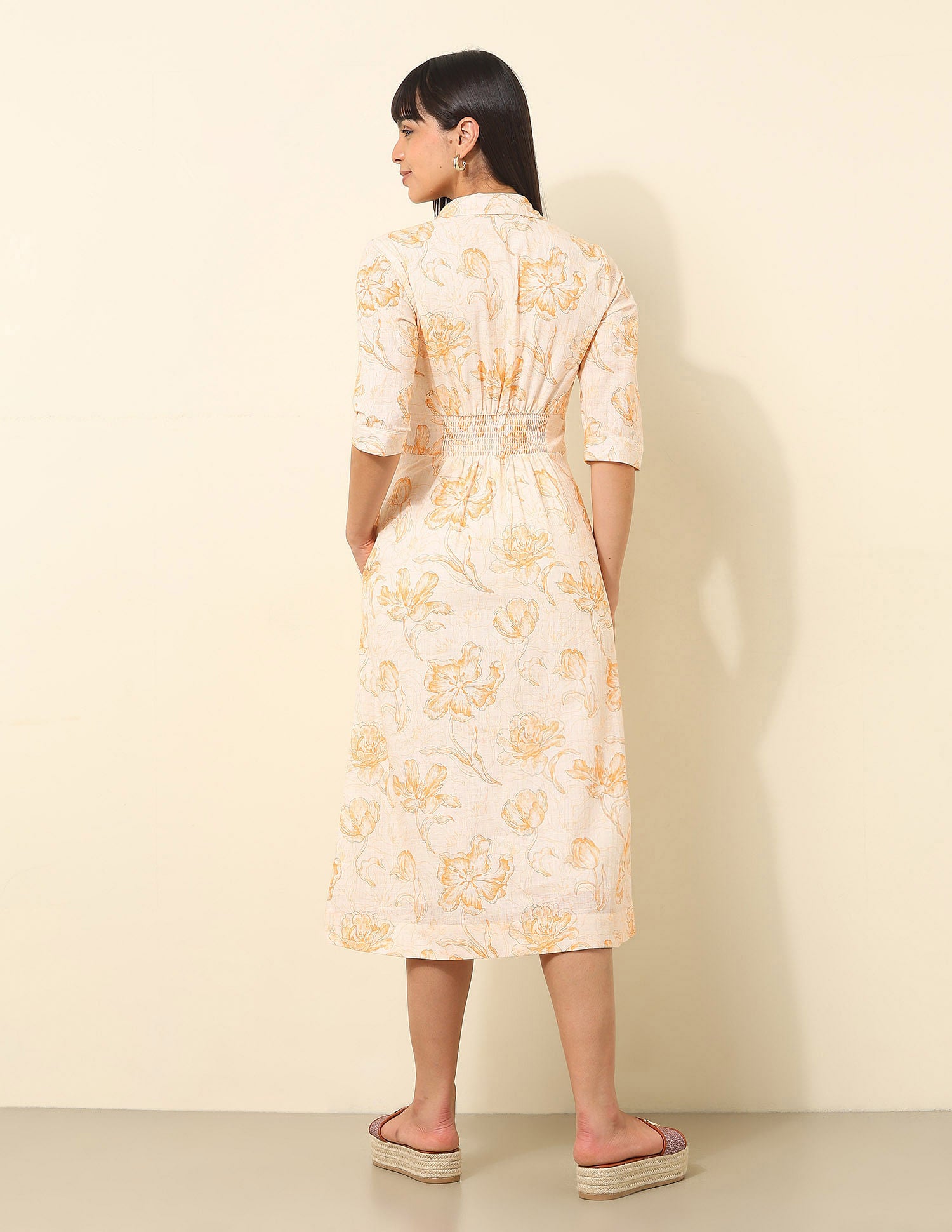 Floral Printed Shirt Dress Multicolour - U.S. Polo Assn. India | Large