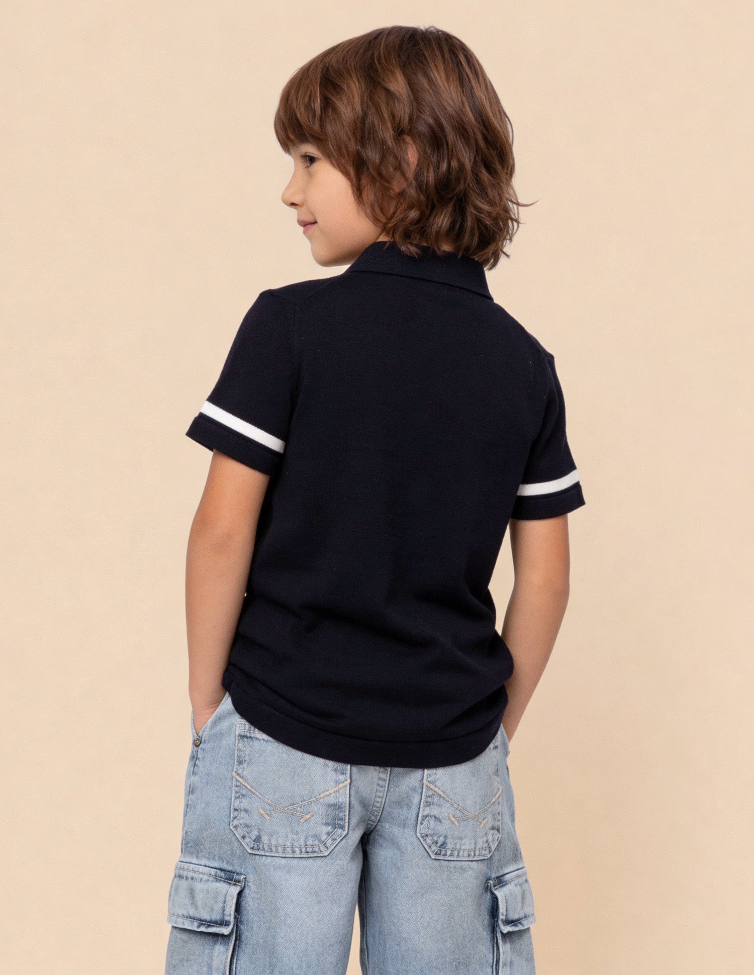Solid Regular Fit Shirt Navy - U.S. Polo Assn. India | Large