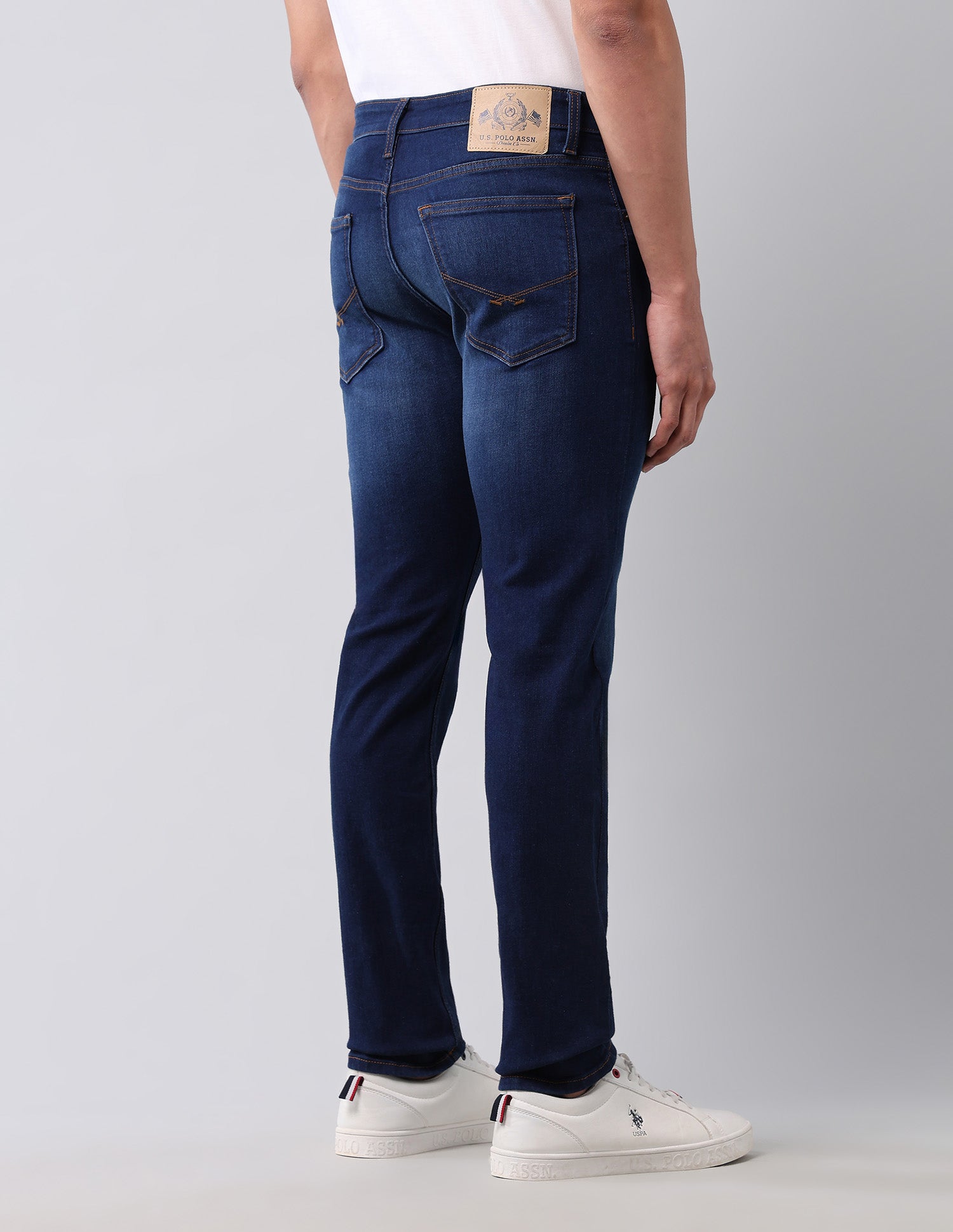 Regallo Skinny Fit Blue Jeans Dark Blue - U.S. Polo Assn. India | Large
