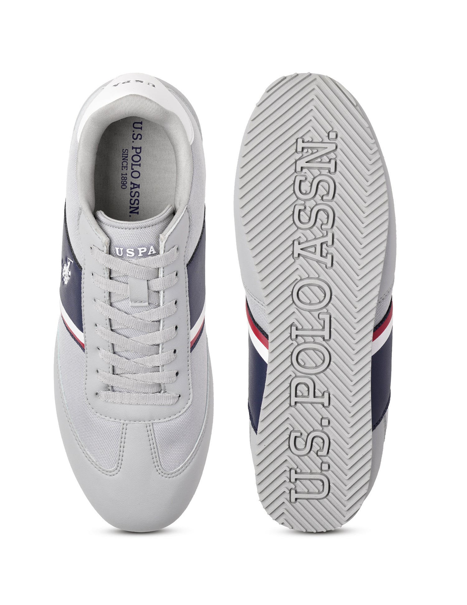 Men Adler 4.0 Sneakers Grey - U.S. POLO ASSN. | Large