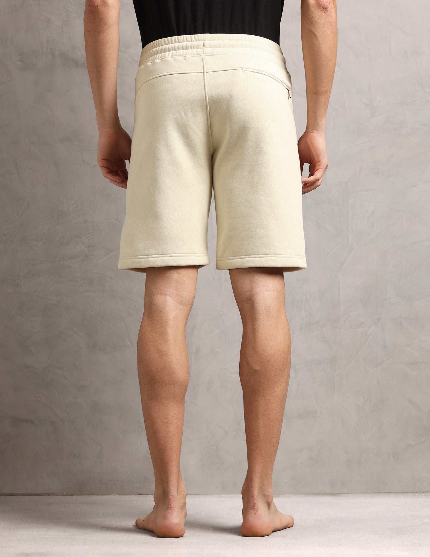 Cotton Fleece OES09 Lounge Shorts - Pack Of 1 Light Grey - U.S. Polo Assn. India | Large