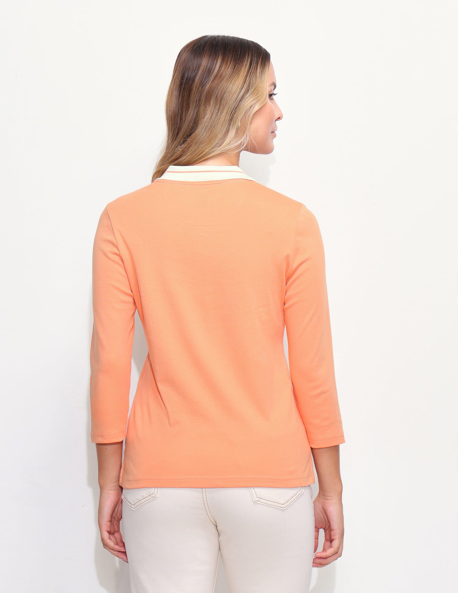 Contrast Collar Regular Fit Polo Shirt Orange - U.S. Polo Assn. India | Large