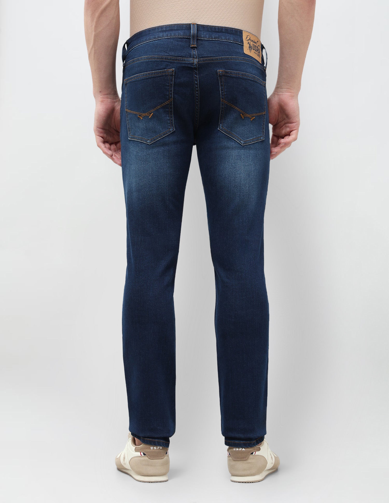 Brandon Slim Tapered Fit Mid Rise Jeans Indigo - U.S. POLO ASSN. | Large