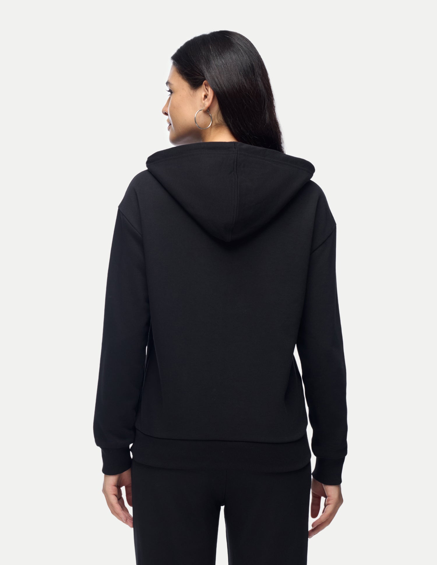 Brand Embroidered Relaxed Fit Sweatshirt Black - U.S. Polo Assn. India | Large