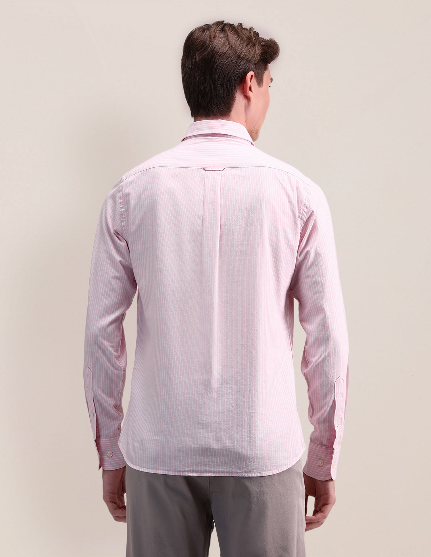 Regular Fit Dobby Shirt Pink - U.S. POLO ASSN. | Large