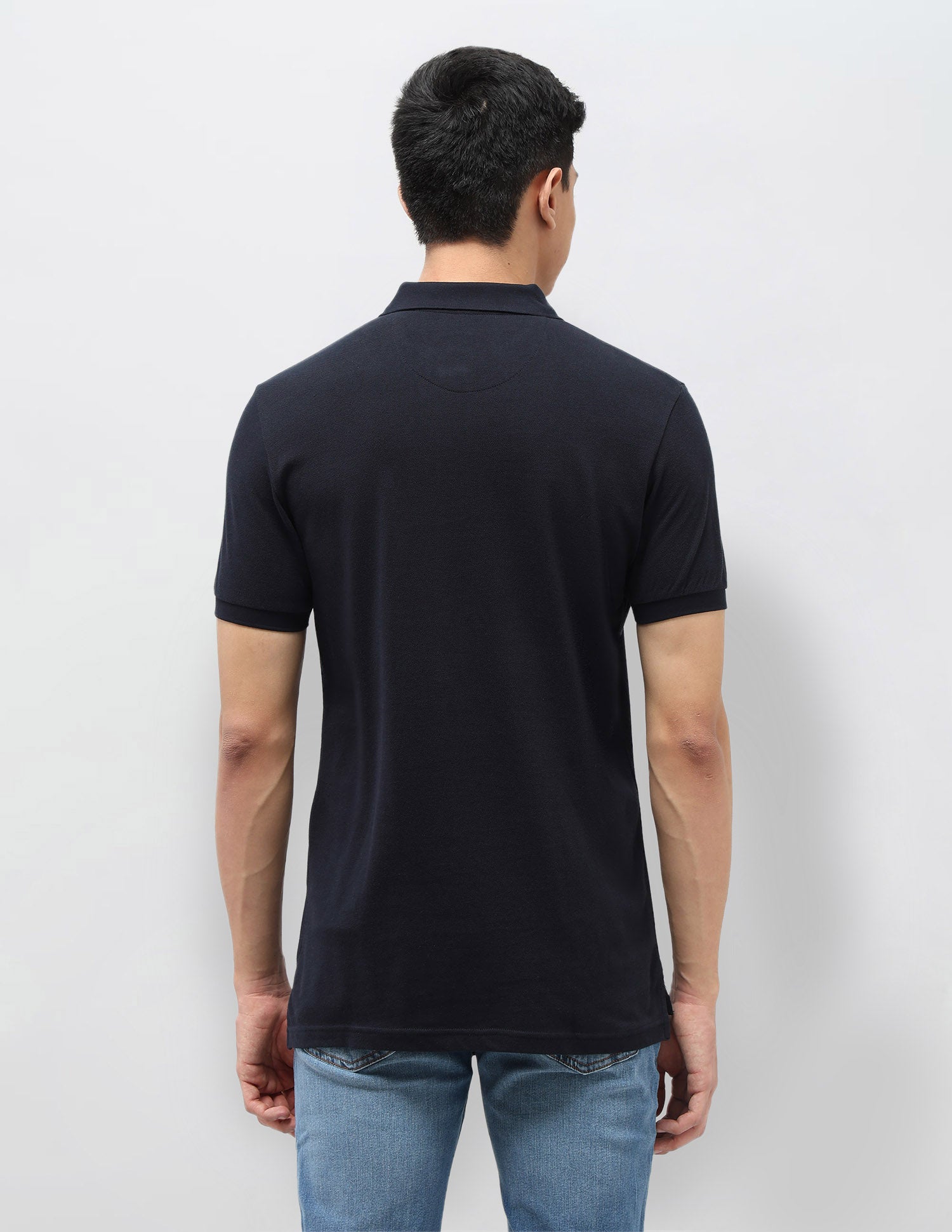 Graphic Printed Pure Cotton Polo Shirt Navy - U.S. POLO ASSN. | Large