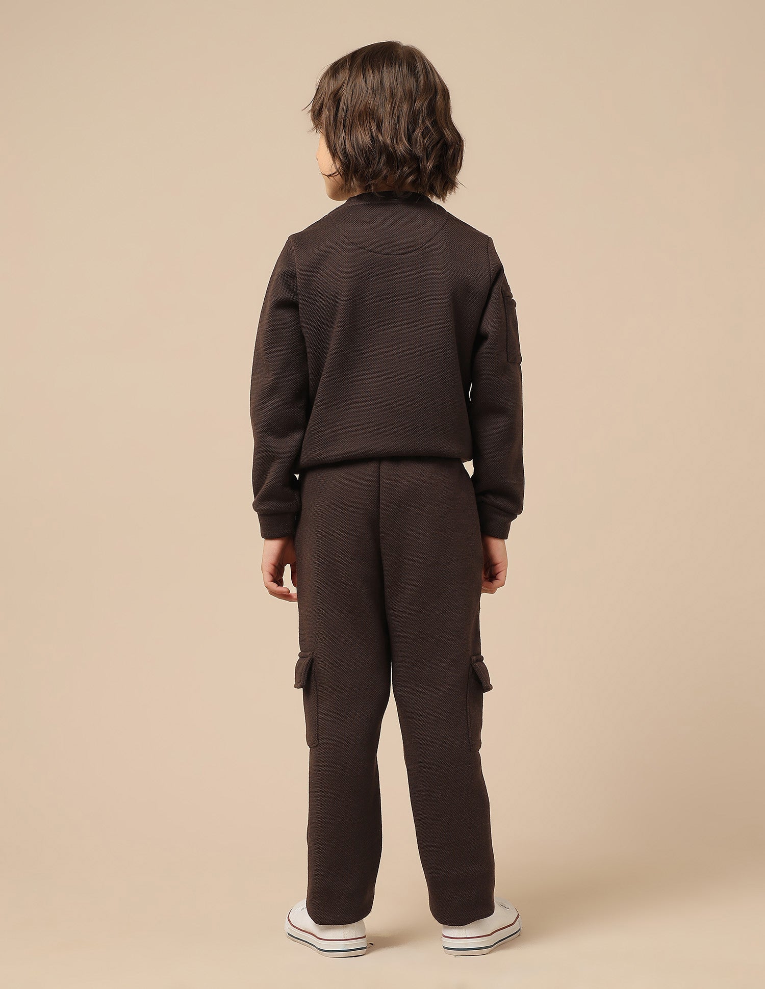 Boys Textured Regular Fit Track Pants Light Brown - U.S. POLO ASSN. | Large