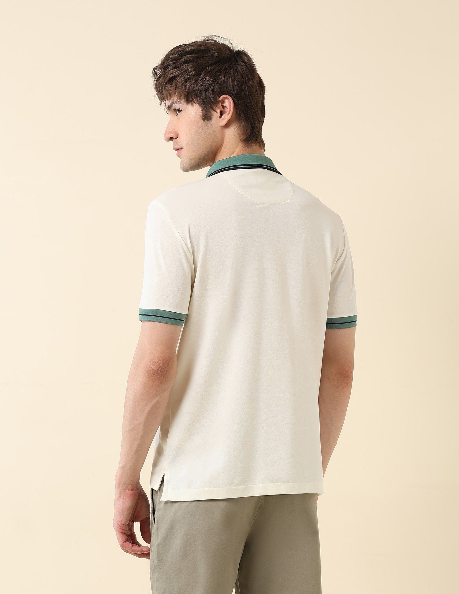 Slim Fit Classic Polo Shirt Beige - U.S. Polo Assn. India | Large