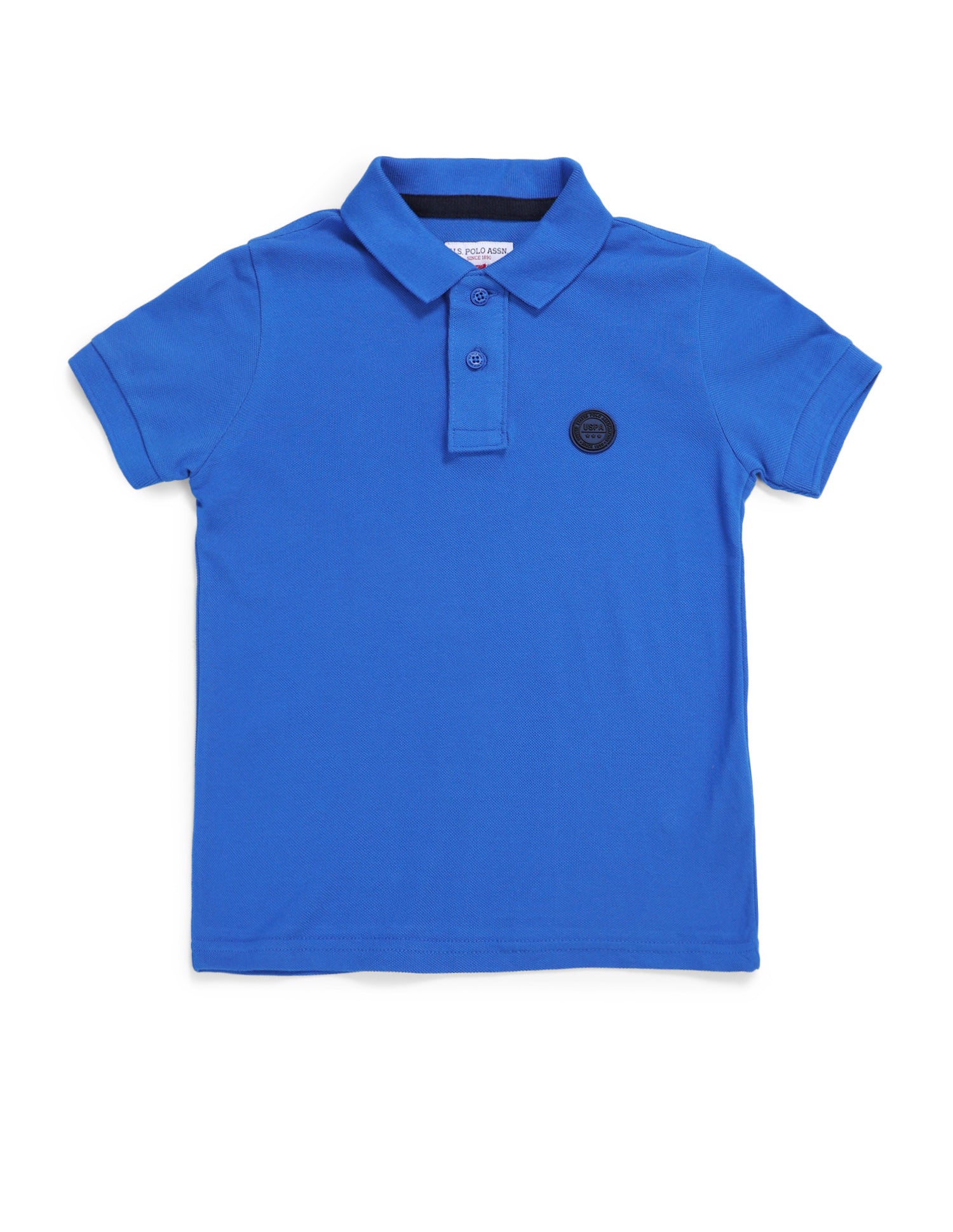 Boys Solid Cotton T-Shirt Royal Blue - U.S. POLO ASSN. | Large