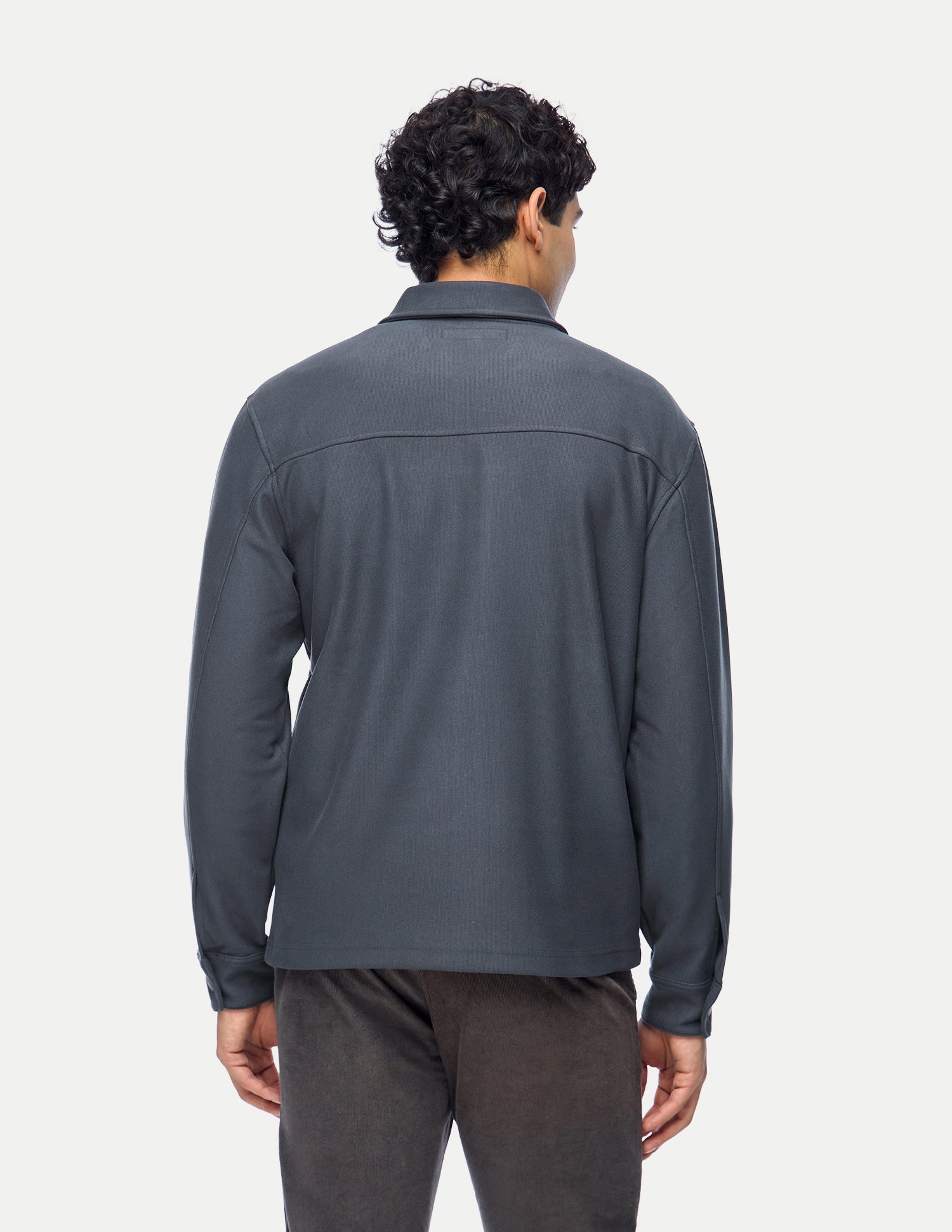 Solid Slim Fit Zipper Sweatshirt Dark Grey - U.S. Polo Assn. India | Large