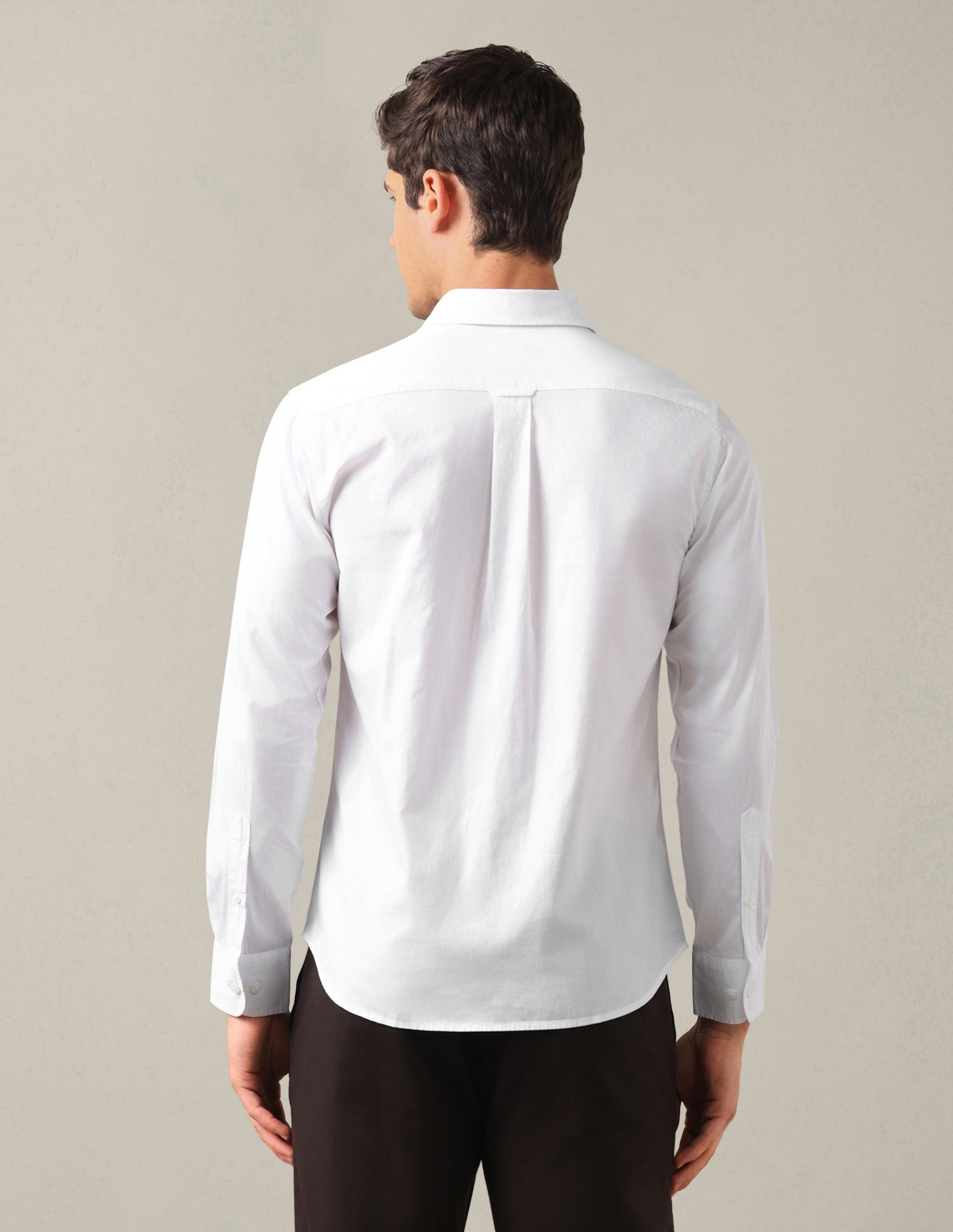Dobby Tailored Fit Shirt White - U.S. Polo Assn. India | Large
