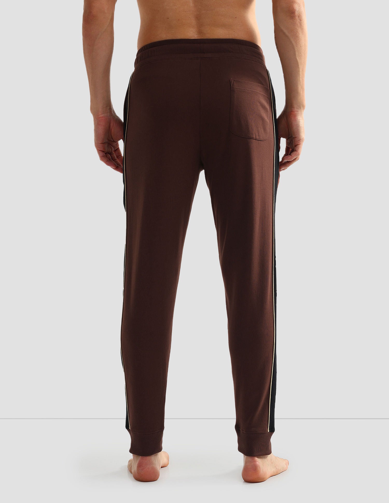 Solid OJ004 Lounge Joggers - Pack Of 1 Chocolate Fondant - U.S. POLO ASSN. | Large