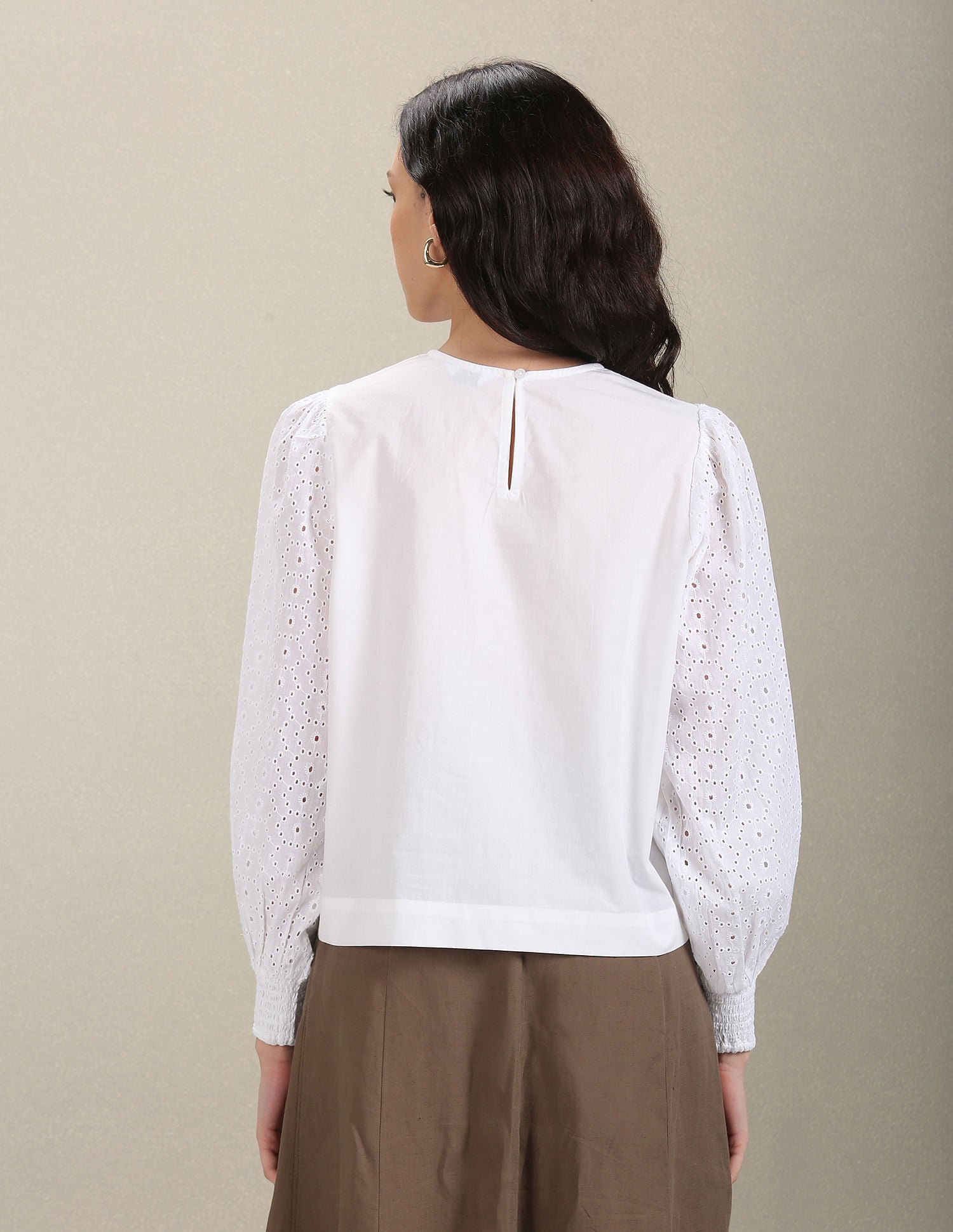 Round Neck Long Sleeve Top White - U.S. POLO ASSN. | Large