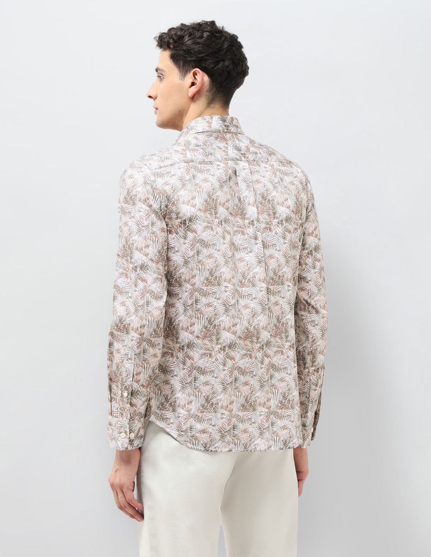 Satin Tailored Fit Shirt Green - U.S. POLO ASSN. | Large