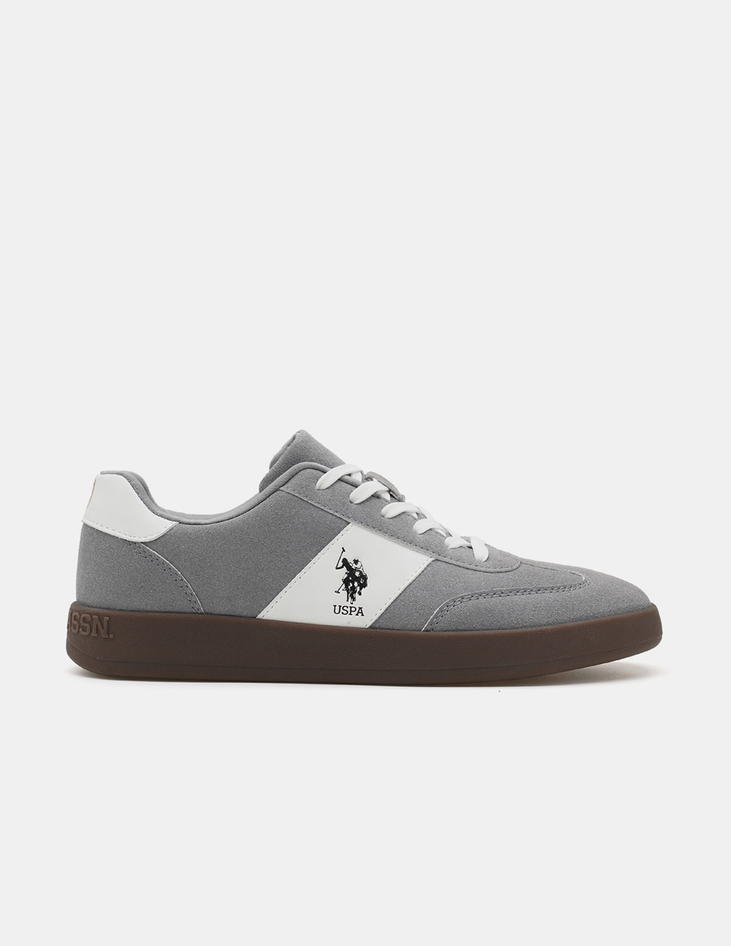 Men Skylar Colour Blocked Sneakers Grey - U.S. Polo Assn. India | Large