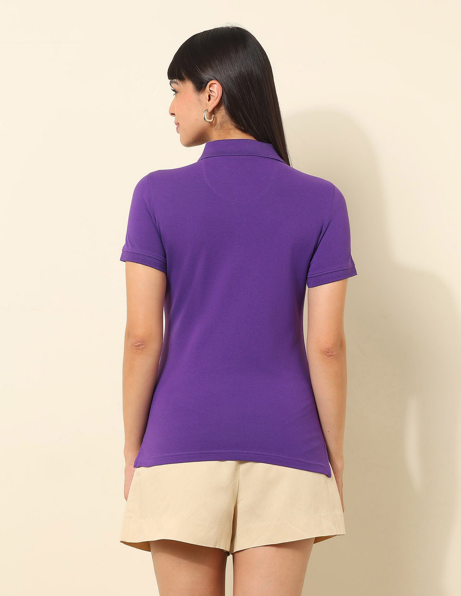 Regular Fit Brand Printed Polo Shirt Purple - U.S. POLO ASSN. | Large