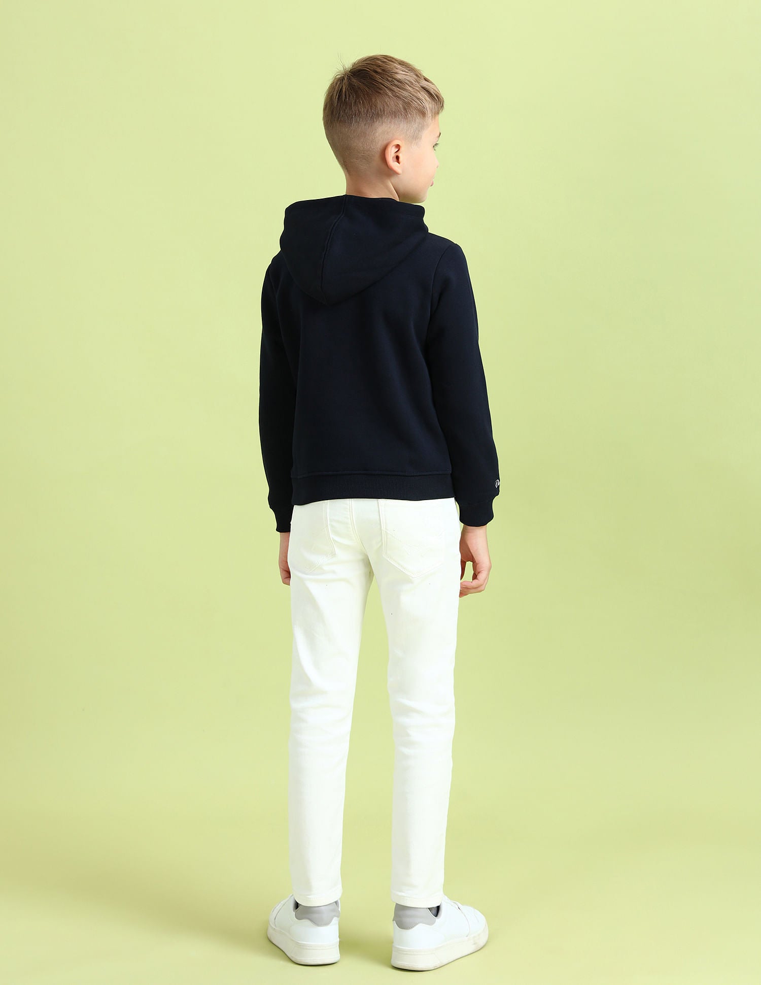 Boys Hooded Regular Fit Sweatshirt Navy - U.S. POLO ASSN. | Large