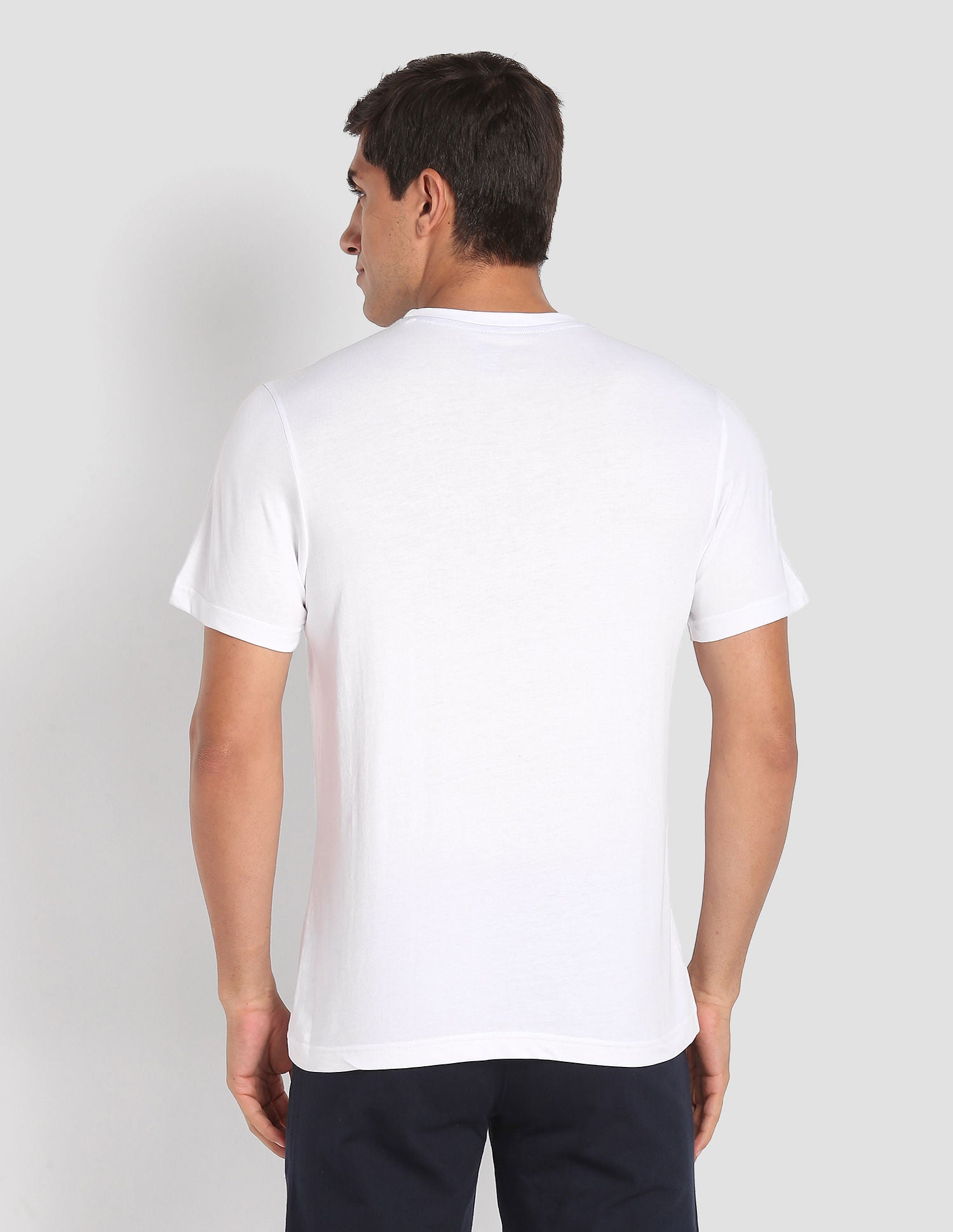 Crew Neck Colour Block I681 Lounge T-Shirt - Pack Of 1 White - U.S. POLO ASSN. | Large