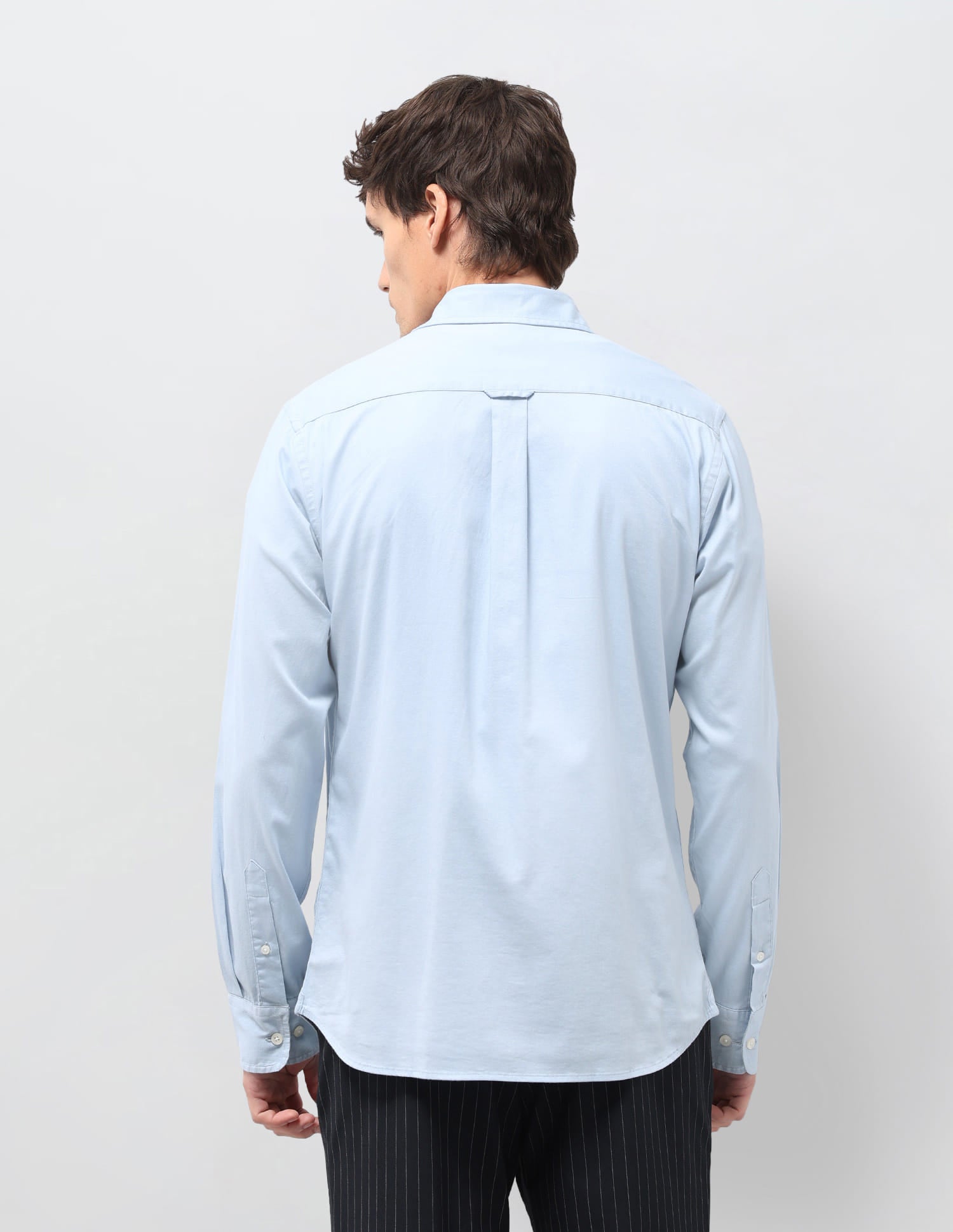 Solid Tailored Fit Shirt Blue - U.S. Polo Assn. India | Large