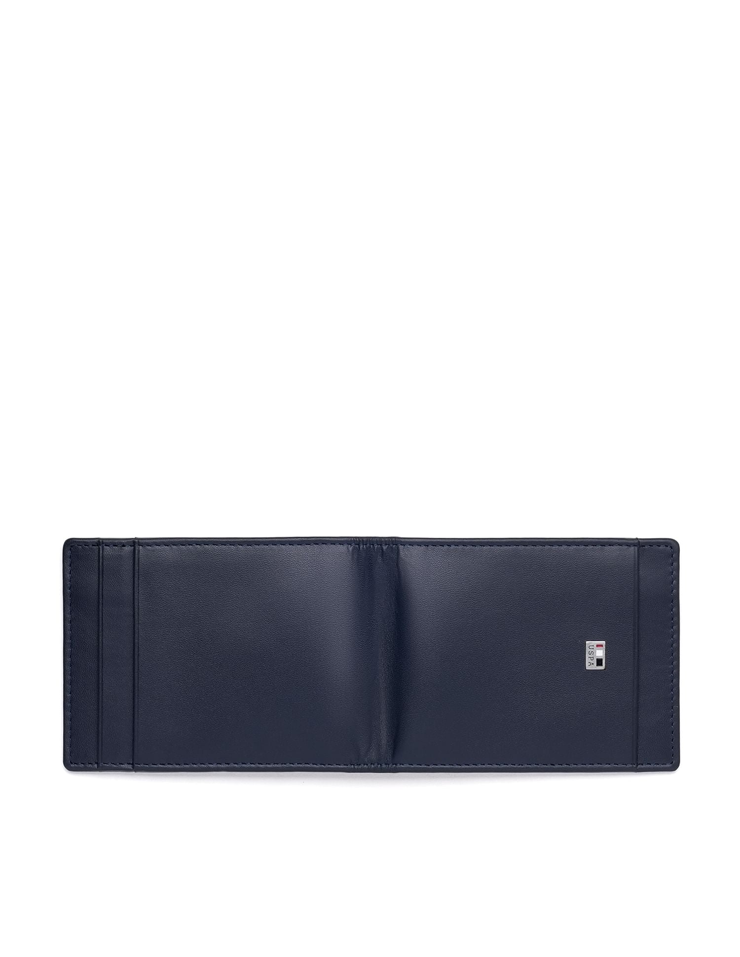 Muster Bi-Fold Solid Wallet Navy - U.S. POLO ASSN. | Large