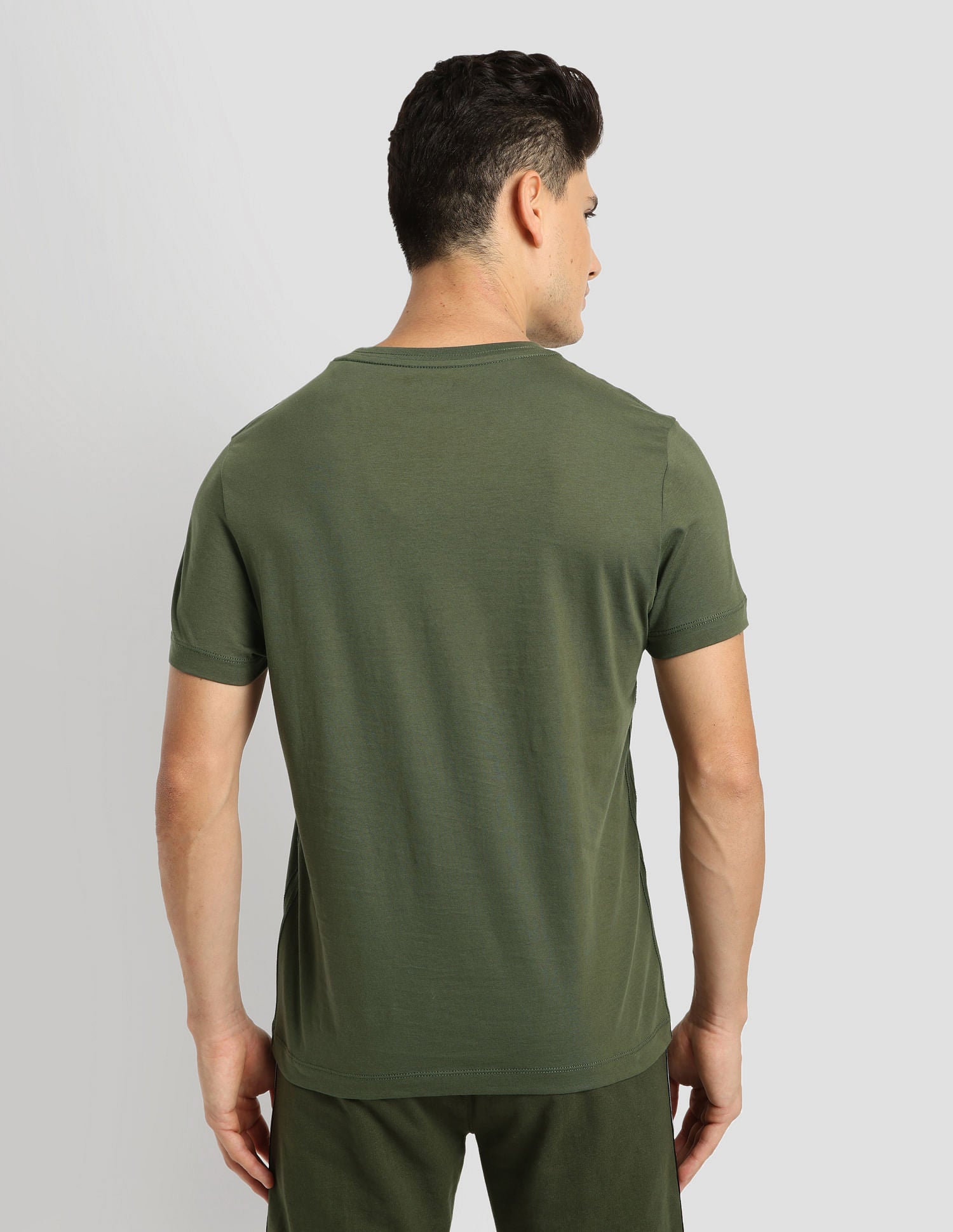 Linear Logo Sport T-Shirt Olive - U.S. Polo Assn. India | Large