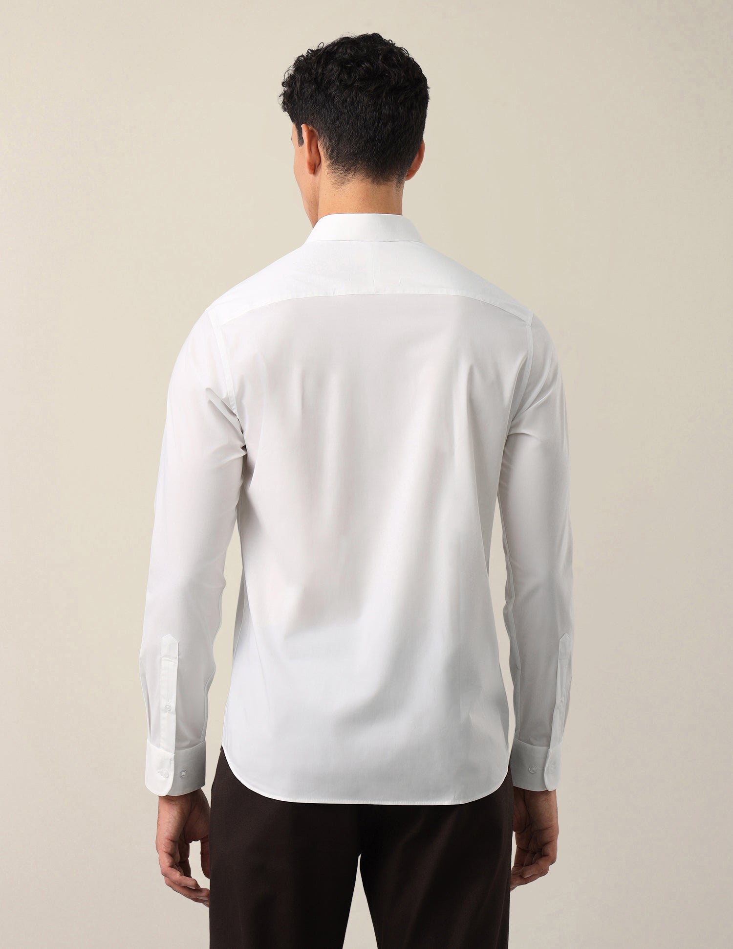 Solid Tailored Fit Shirt White - U.S. Polo Assn. India | Large