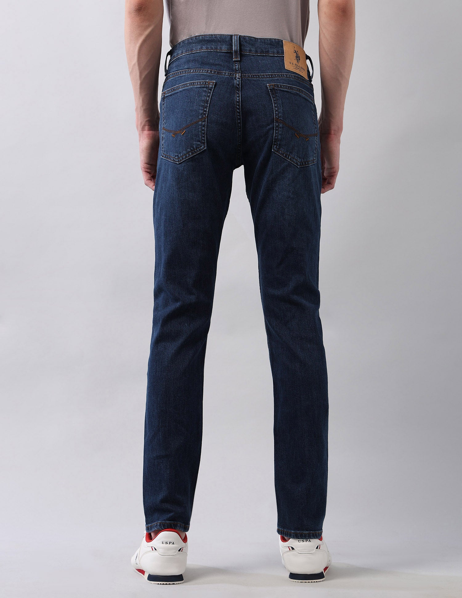 Brandon Slim Tapered Fit Blue Jeans Blue - U.S. POLO ASSN. | Large