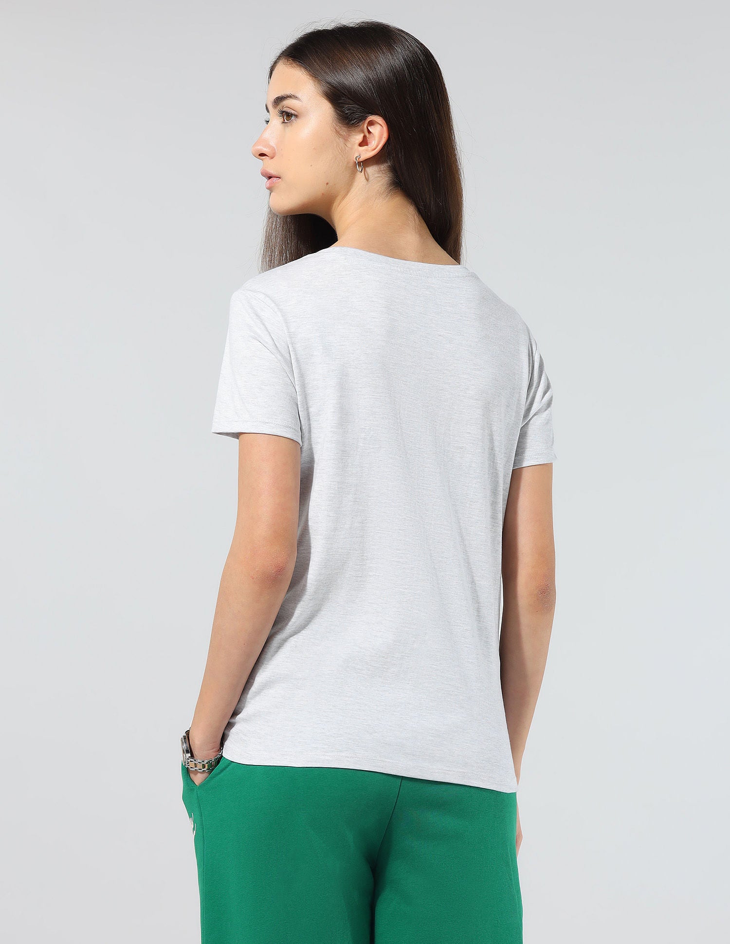 Regular Fit Brand Printed Lounge T-Shirt Light Grey - U.S. POLO ASSN. | Large