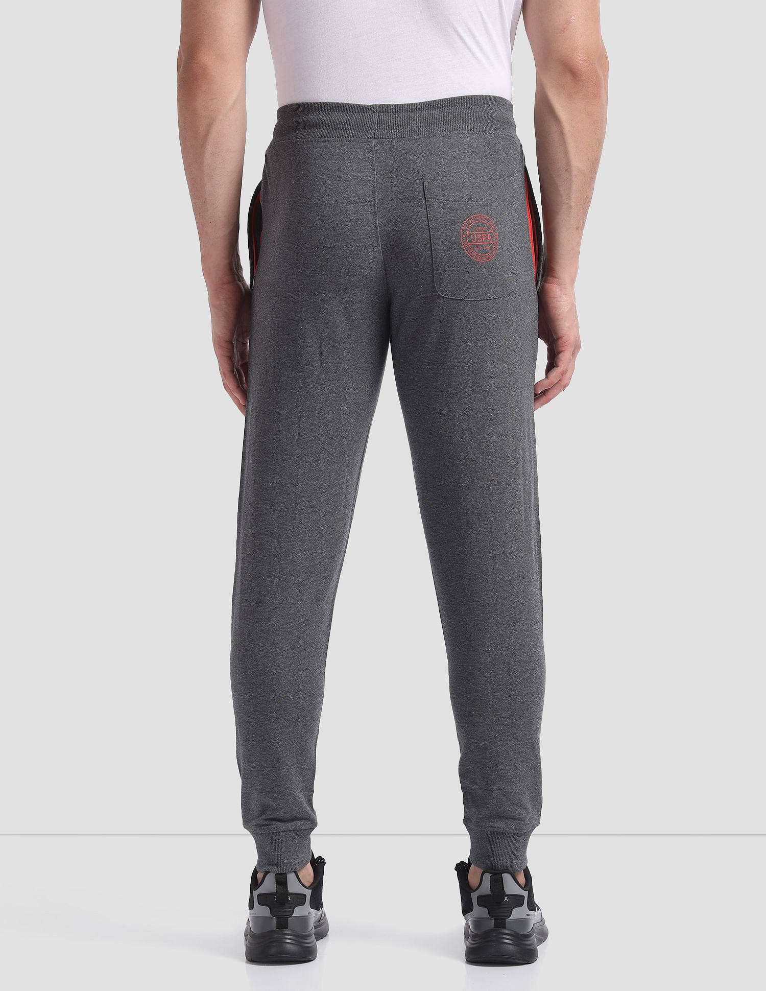 Comfort Fit Solid I675 Joggers - Pack Of 1 Dark Grey - U.S. POLO ASSN. | Large