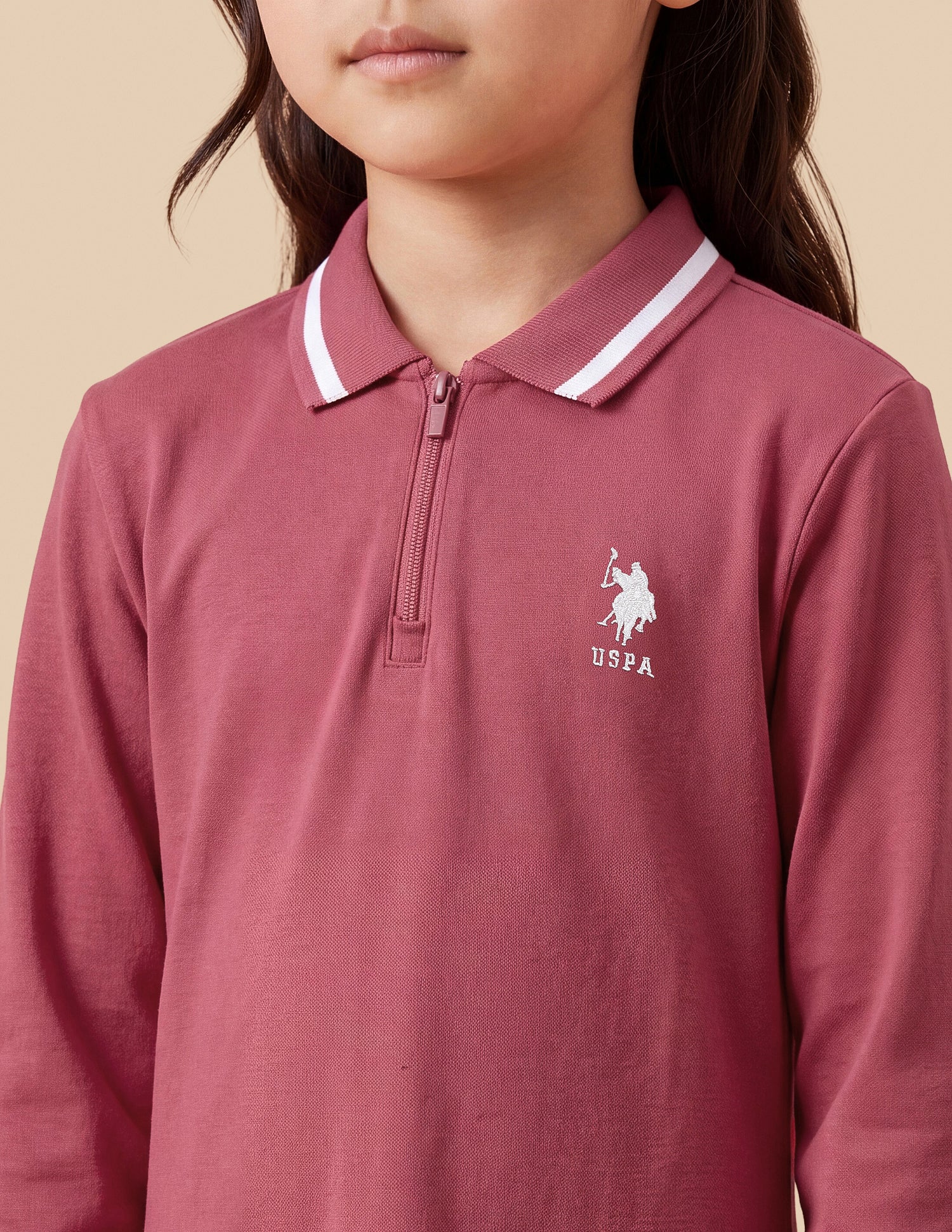 Solid Pleated Relaxed Fit T-Shirt Dress Red Rust - U.S. Polo Assn. India | Large
