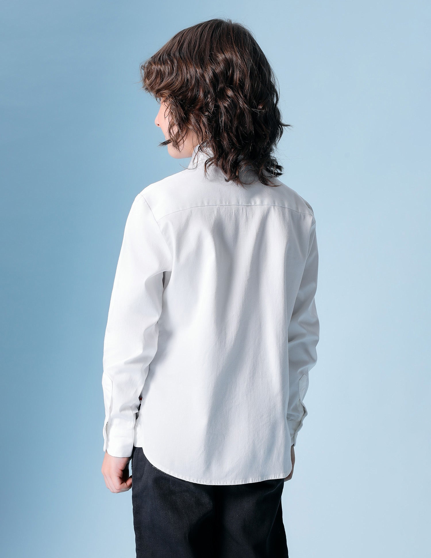 Boys Poplin Bow Tie Shirt White - U.S. POLO ASSN. | Large