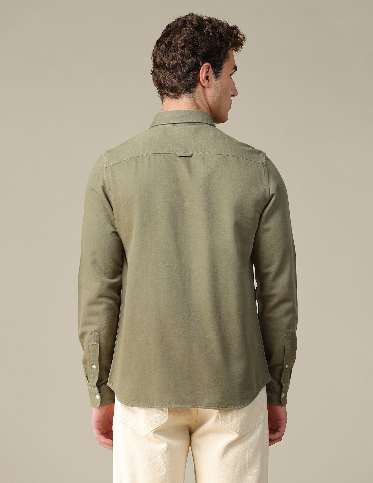 Solid Regular Fit Shirt Light Green - U.S. Polo Assn. India | Large