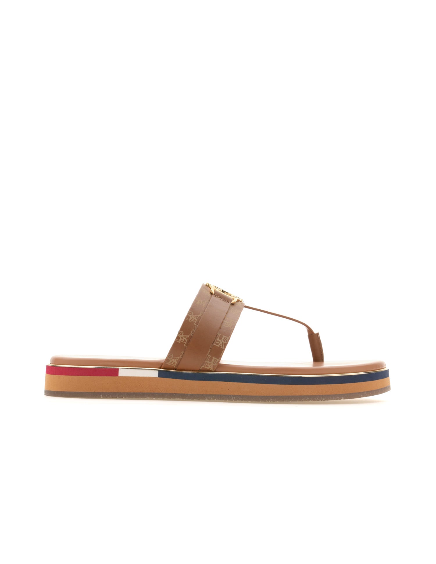 Women Abigail Flat Sandals Tan - U.S. Polo Assn. India | Large