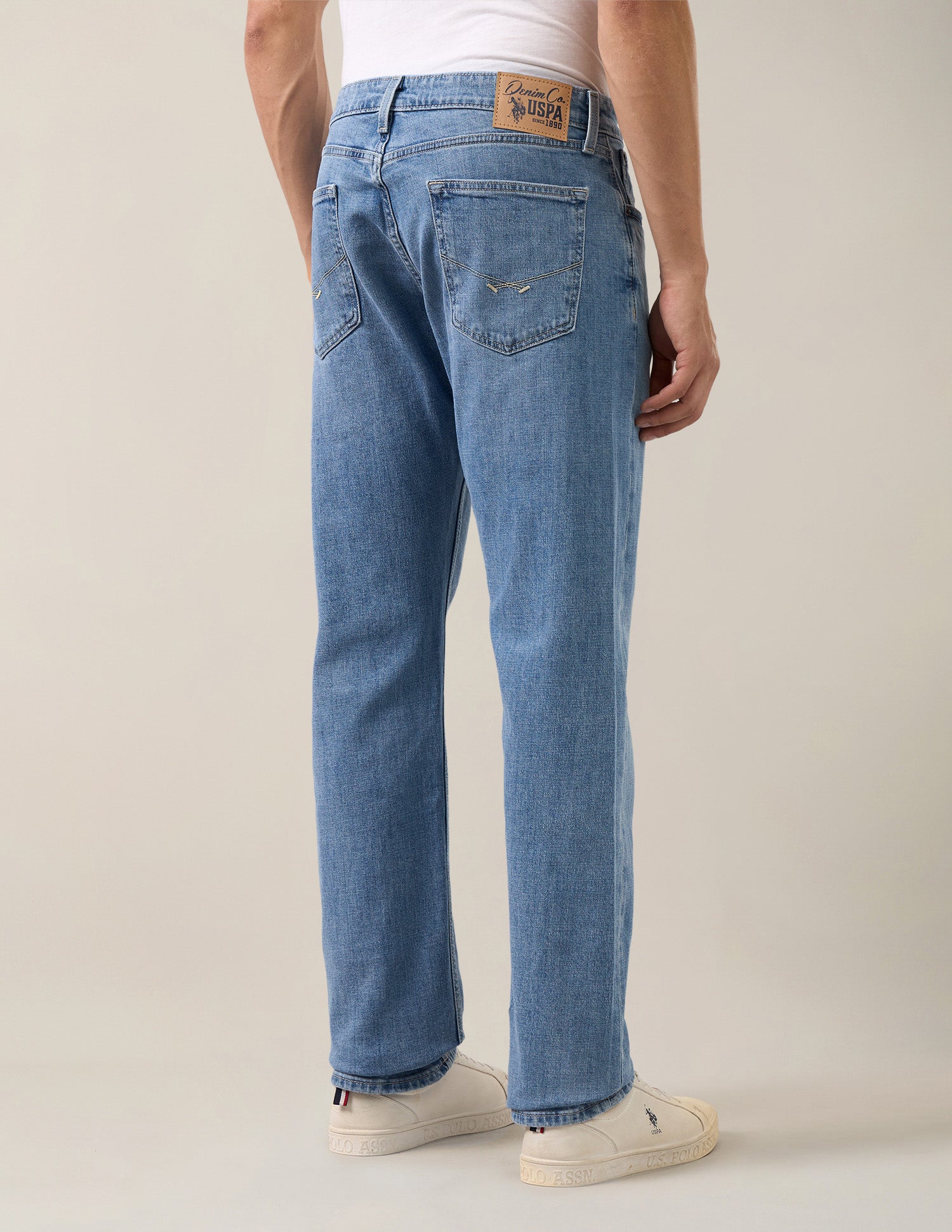 Mason Regular Straight Fit Blue Jeans Light Blue - U.S. Polo Assn. India | Large