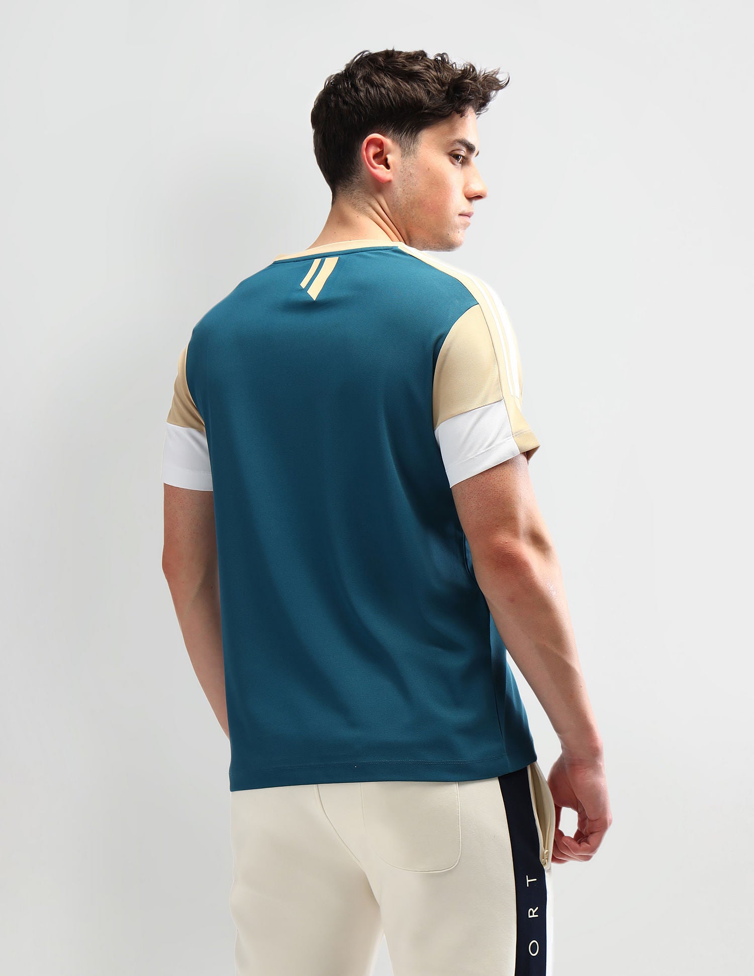 Slim Fit Solid T-Shirt Teal - U.S. POLO ASSN. | Large