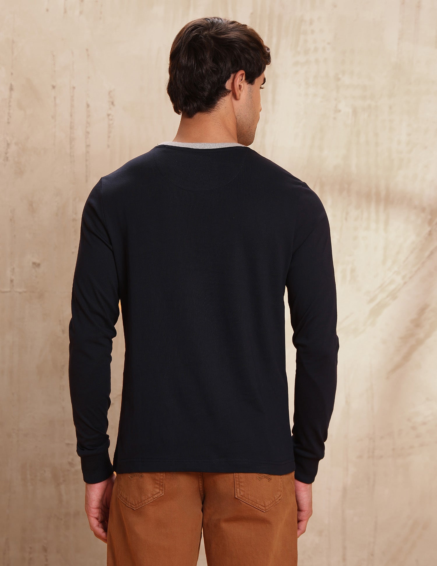 Brand Embossed Pure Cotton T-Shirt Navy - U.S. POLO ASSN. | Large