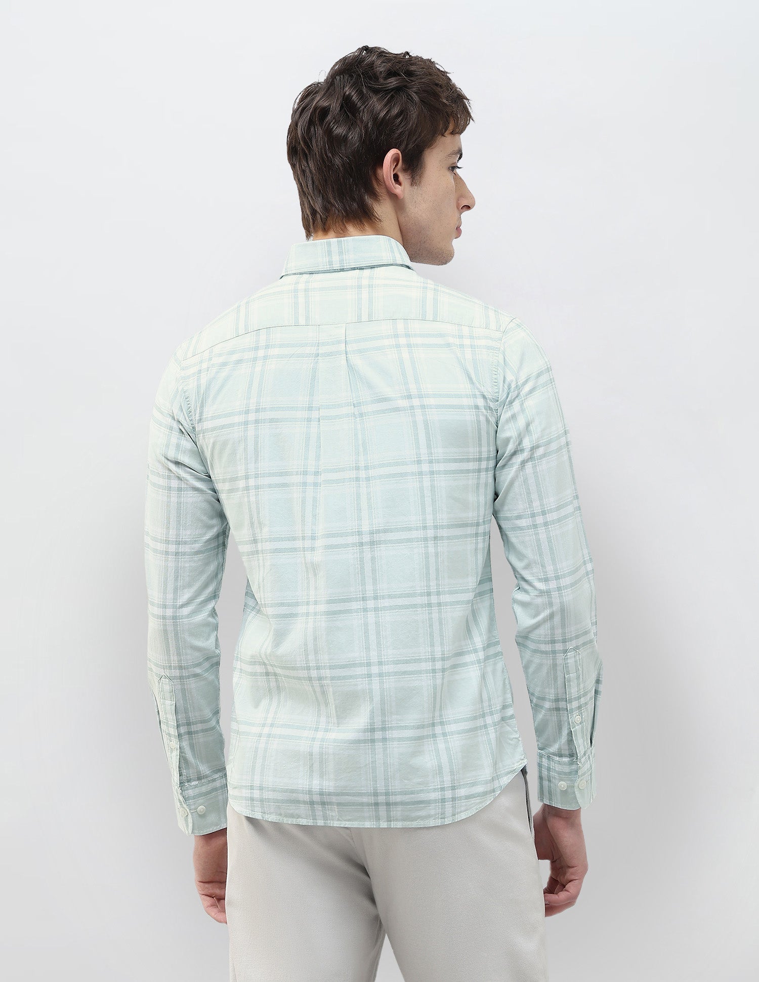 Tartan Checked Regular Fit Shirt Green - U.S. Polo Assn. India | Large