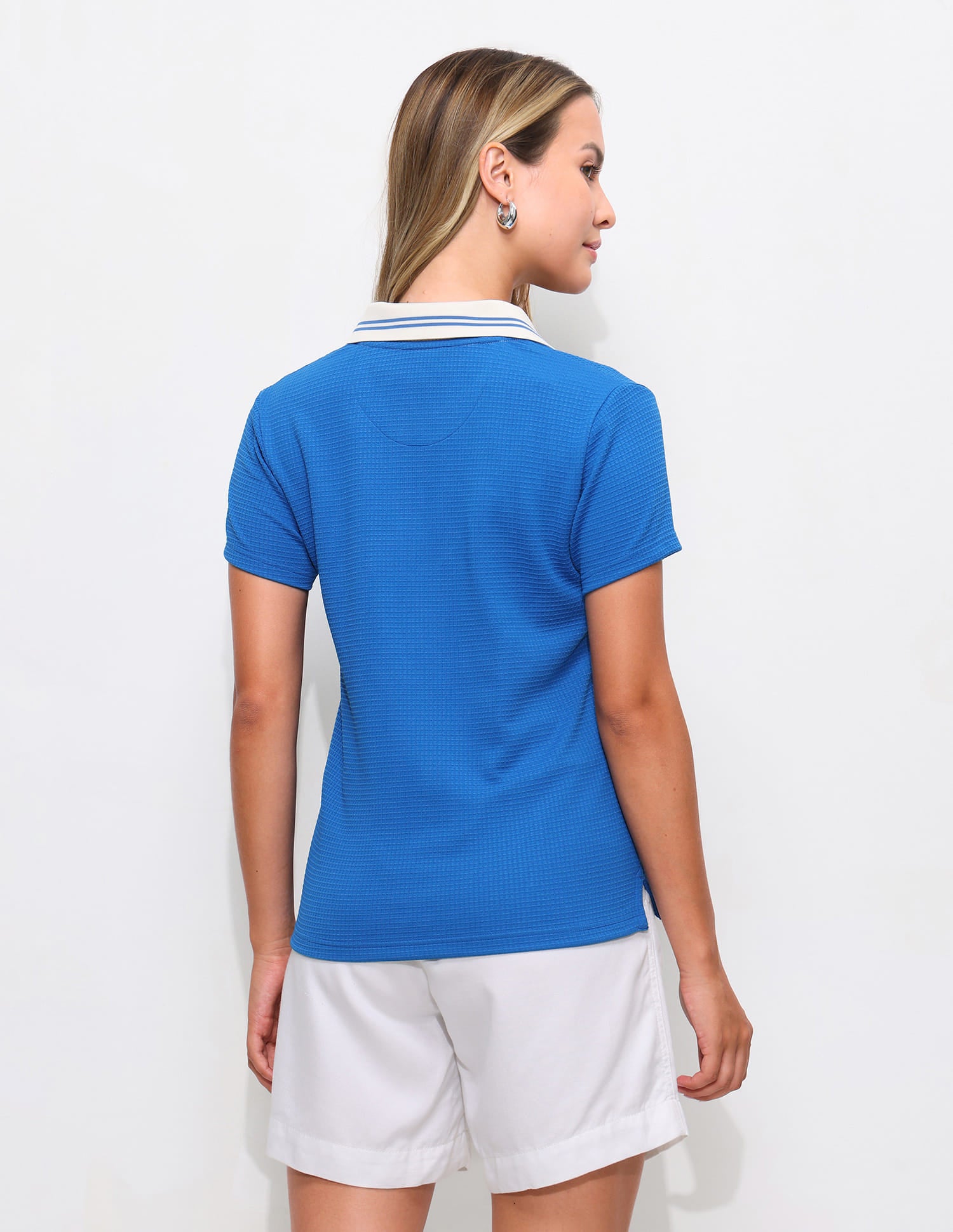 Textured Regular Fit Polo Shirt Blue - U.S. Polo Assn. India | Large