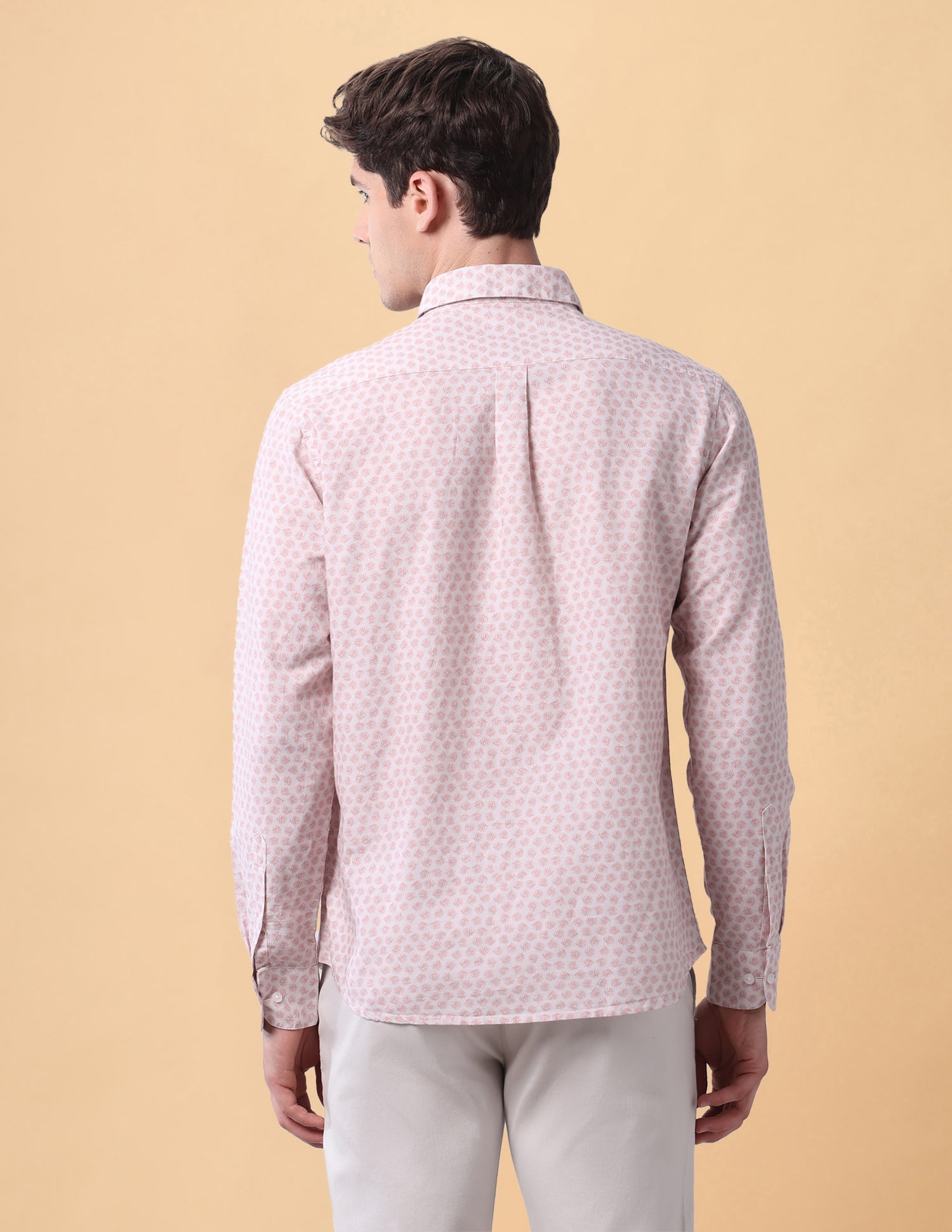 Pacho X Tropical Printed Regular Fit Shirt Pink - U.S. Polo Assn. India | Large