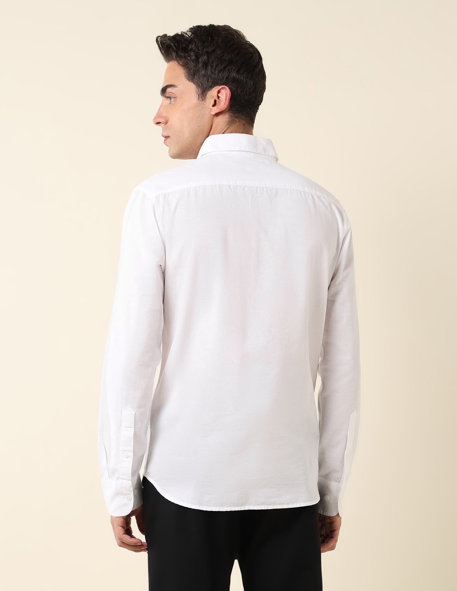 Pure Cotton Tailored Fit Shirt White - U.S. Polo Assn. India | Large